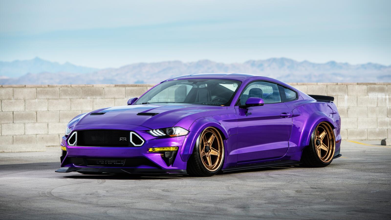 Wallpapers ford mustang ecoboost purple muscle cars on the desktop