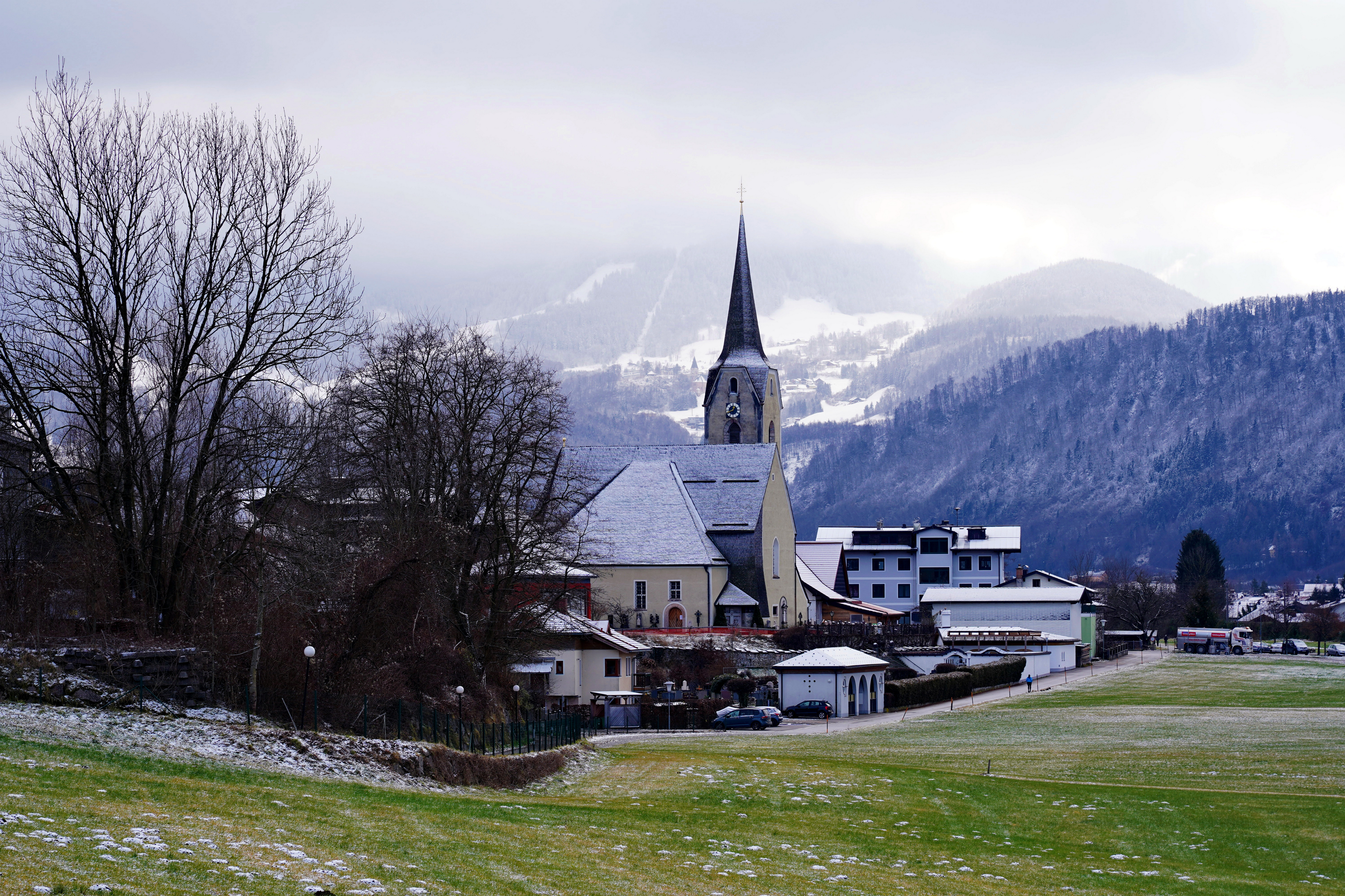 Фото бесплатно природа, церковь, Альпы