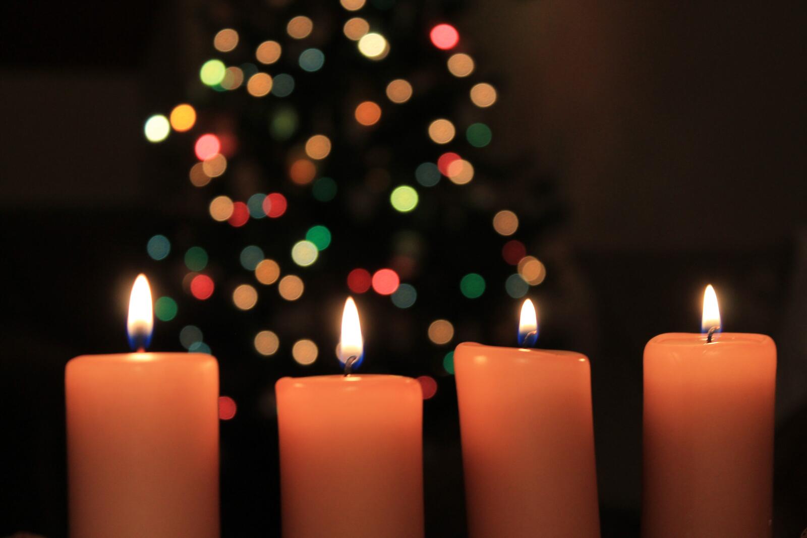 Обои новый год свечи рождественские огни на рабочий стол
