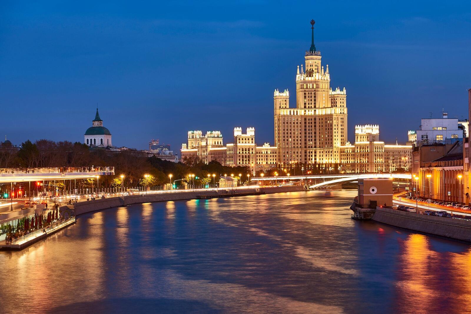 Wallpapers The building of Kotelnicheskaya embankment Moscow Russia on the desktop