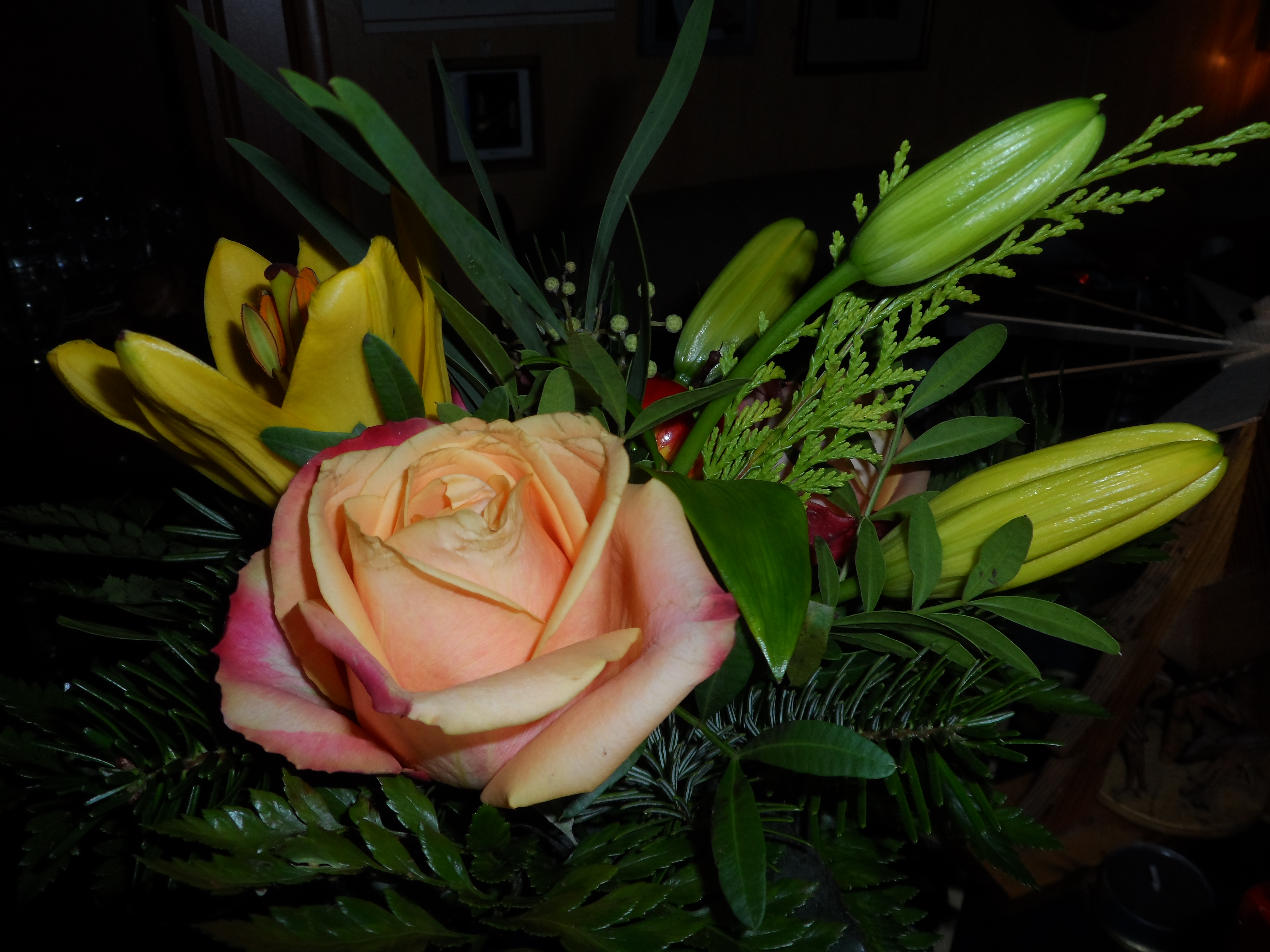 Фото бесплатно цветочные композиции, розы, букет