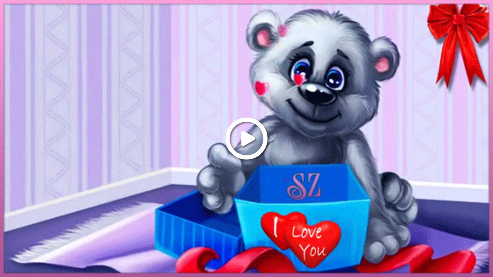 teddy bear hearts gift