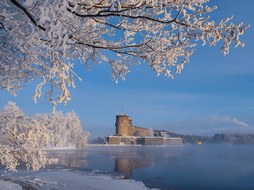 Бесплатно замок святого олафа, финляндия - фото красивые