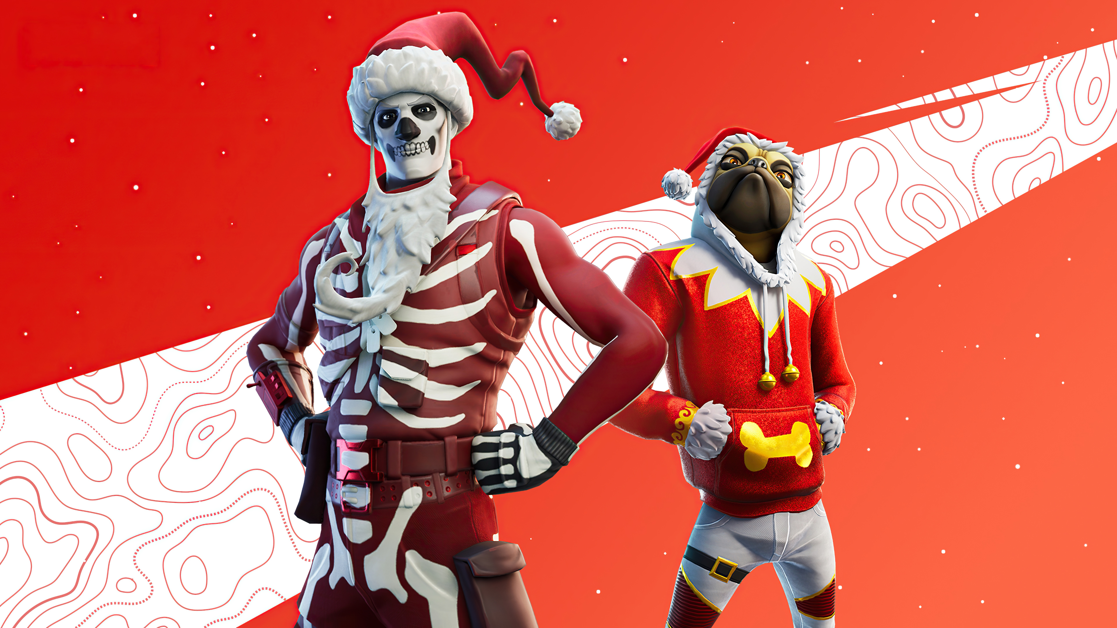 Wallpapers Fortnite games new year on the desktop