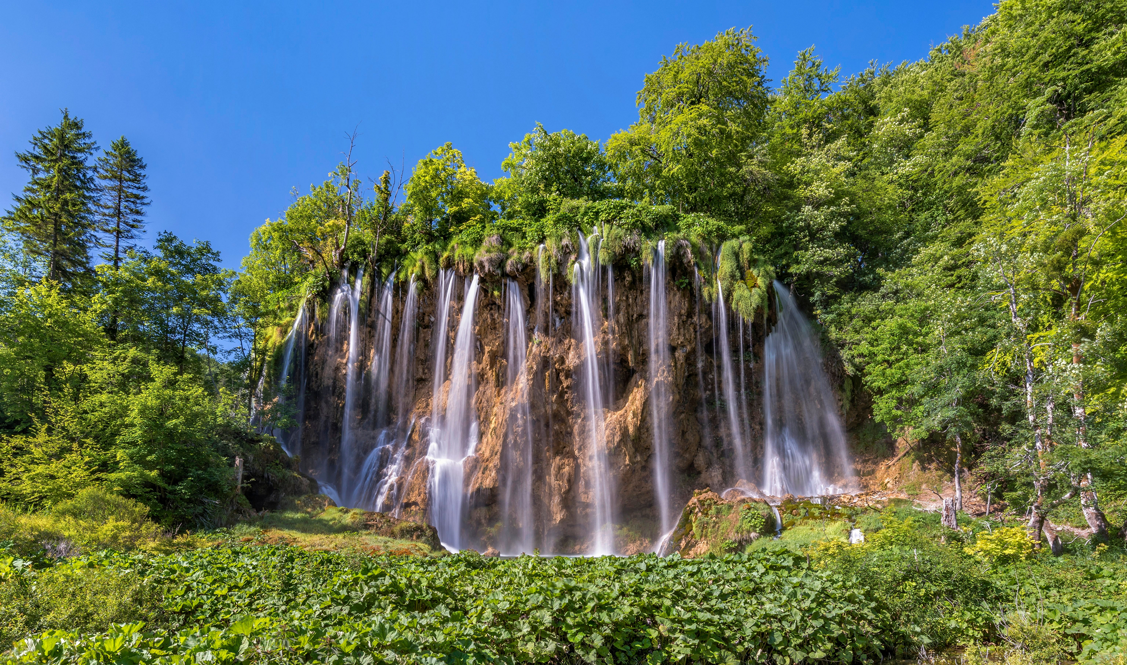 Обои природа Хорватия водопады на рабочий стол