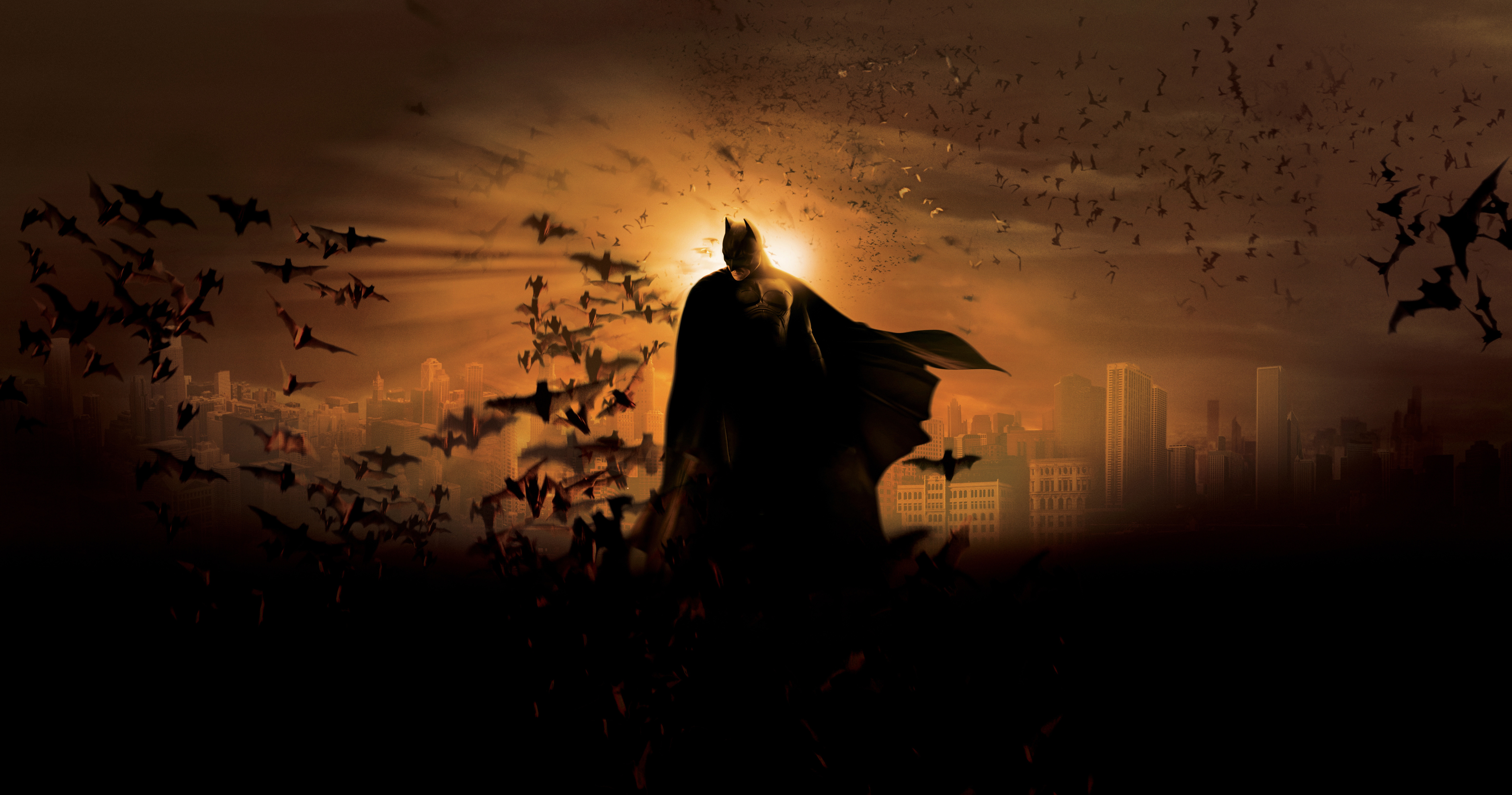 Фото бесплатно силуэт, Бэтмен, солнечный свет