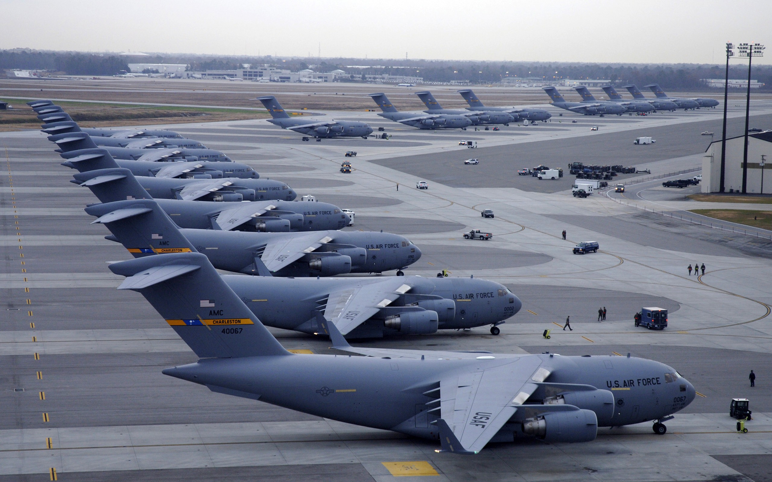 Фото бесплатно военные самолёты, военно-воздушные силы сша, вид с высоты