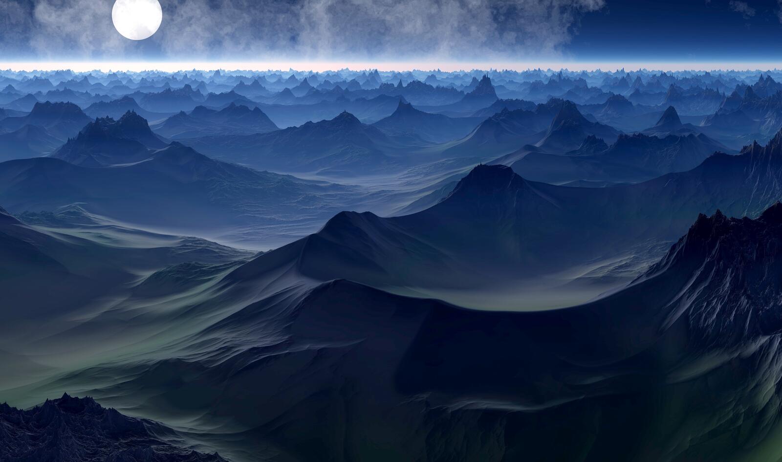 Wallpapers mountains cloud fog on the desktop