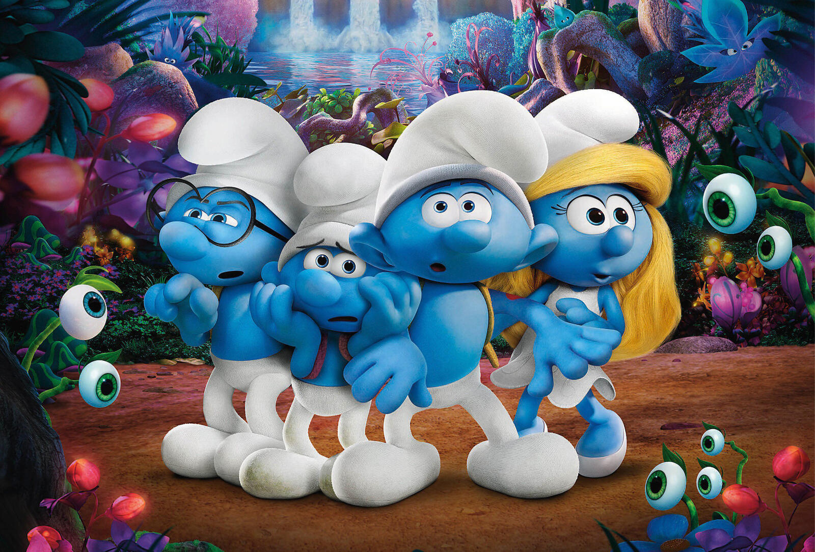 Wallpapers smurfs the lost village beanies eyes on the desktop