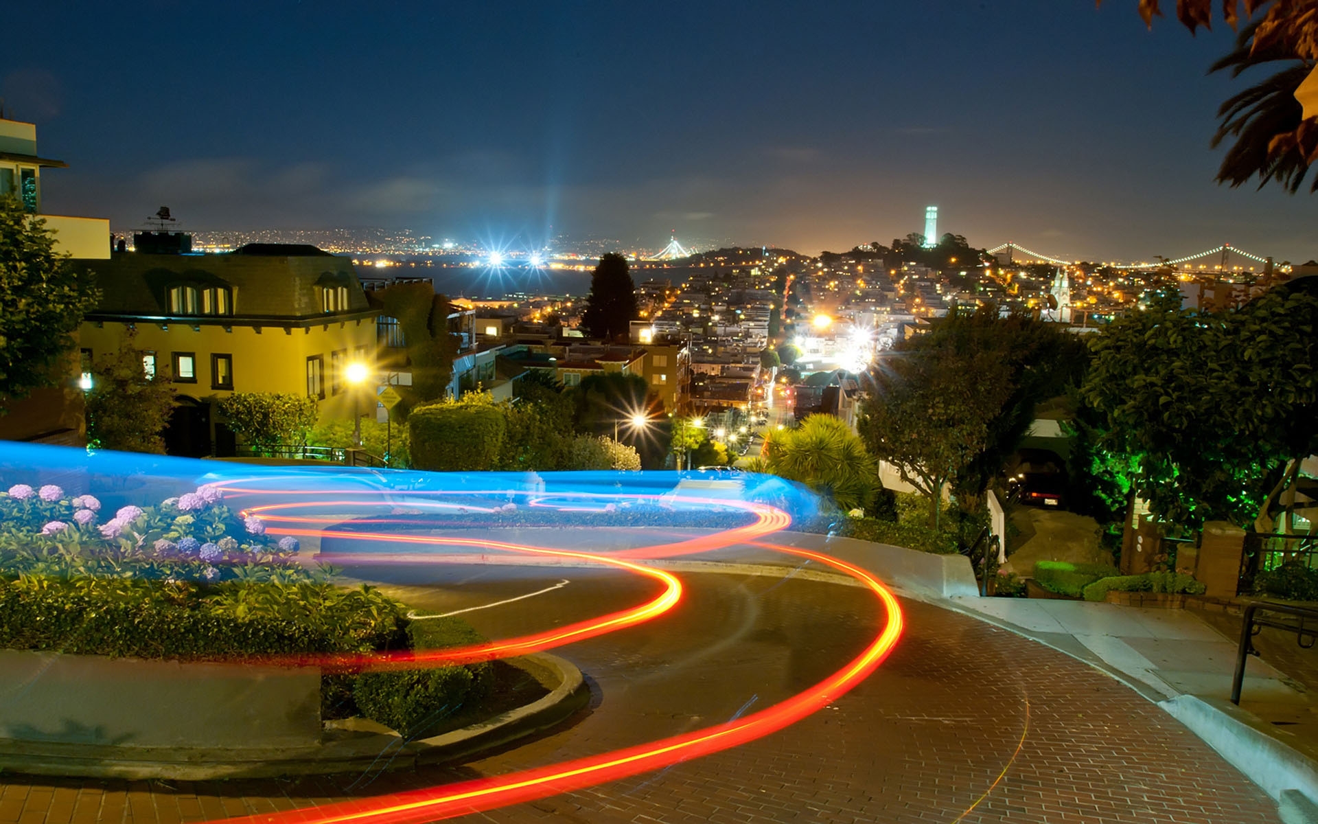 Фото бесплатно ночь, Сан-Франциско, Калифорния