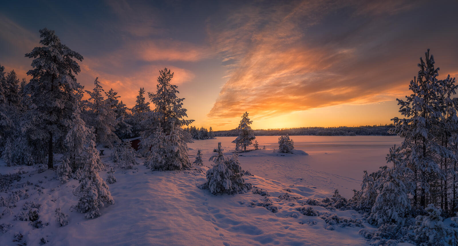 Бесплатное фото Зимняя Норвегия