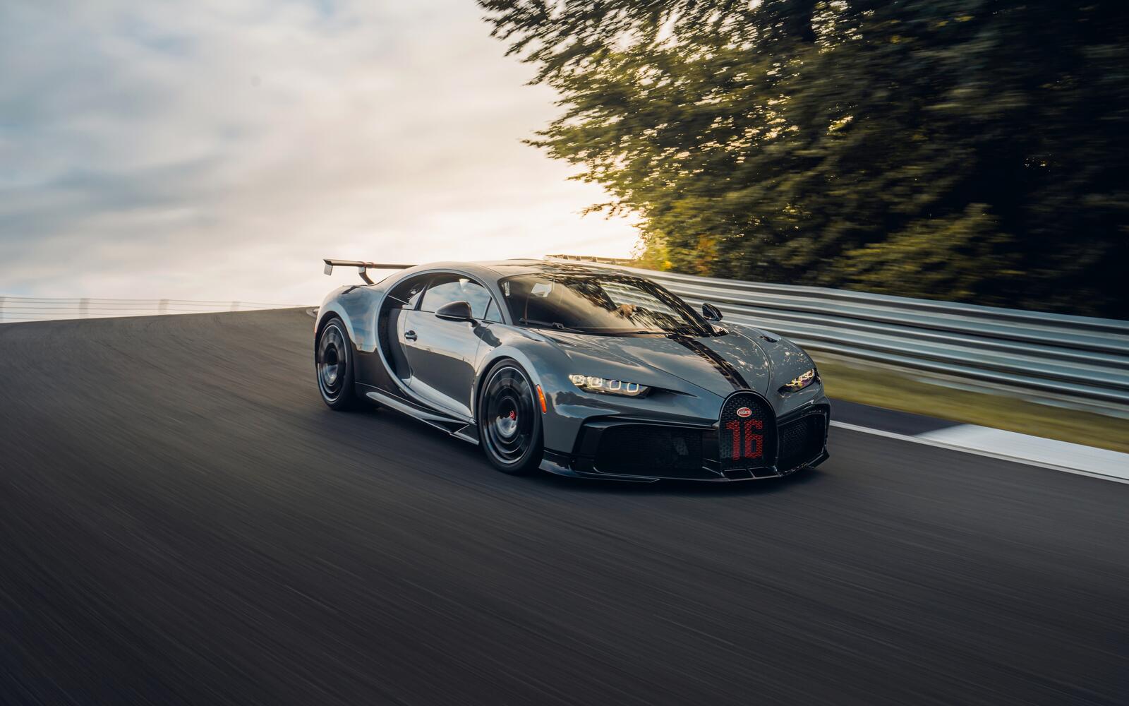 Wallpapers Bugatti Chiron supercars gray on the desktop