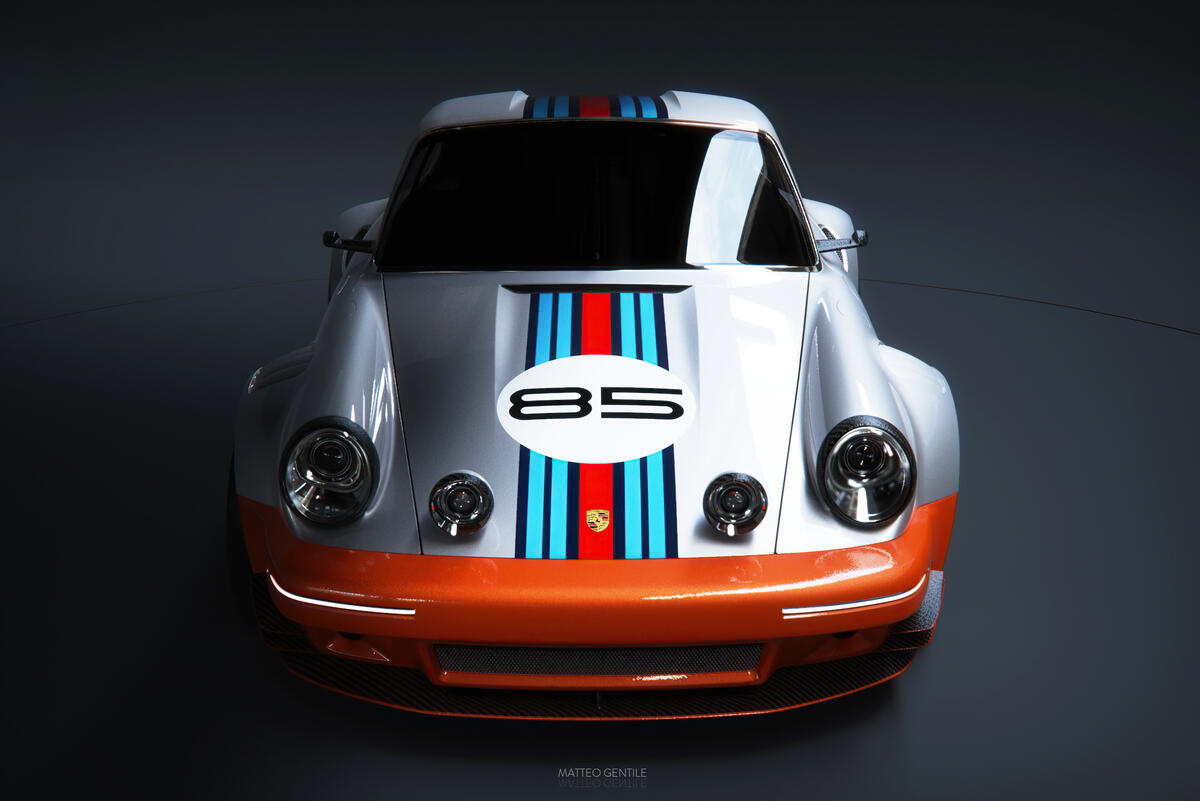 A cool Porsche in a stylish design