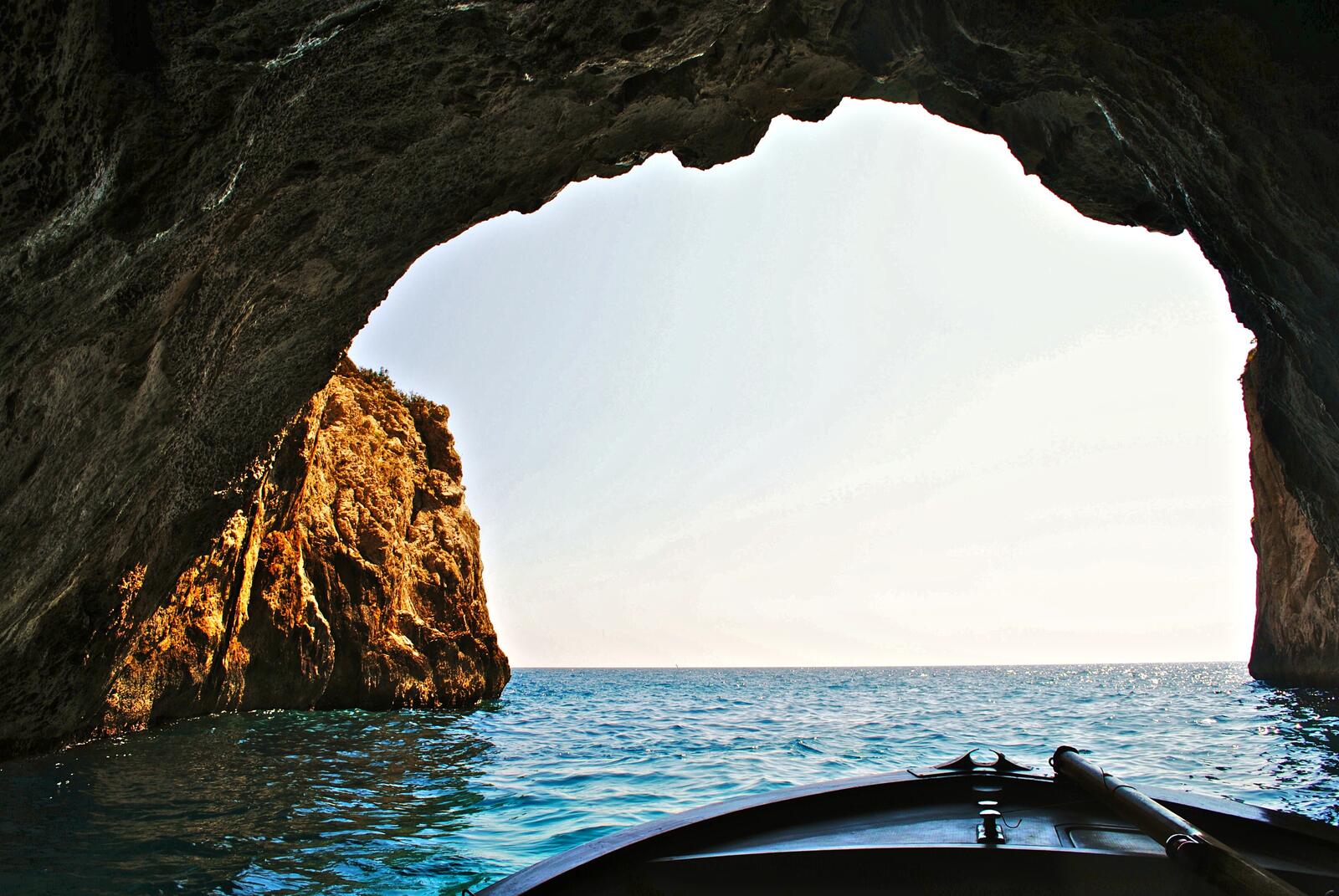 Обои морская пещера местность океан на рабочий стол