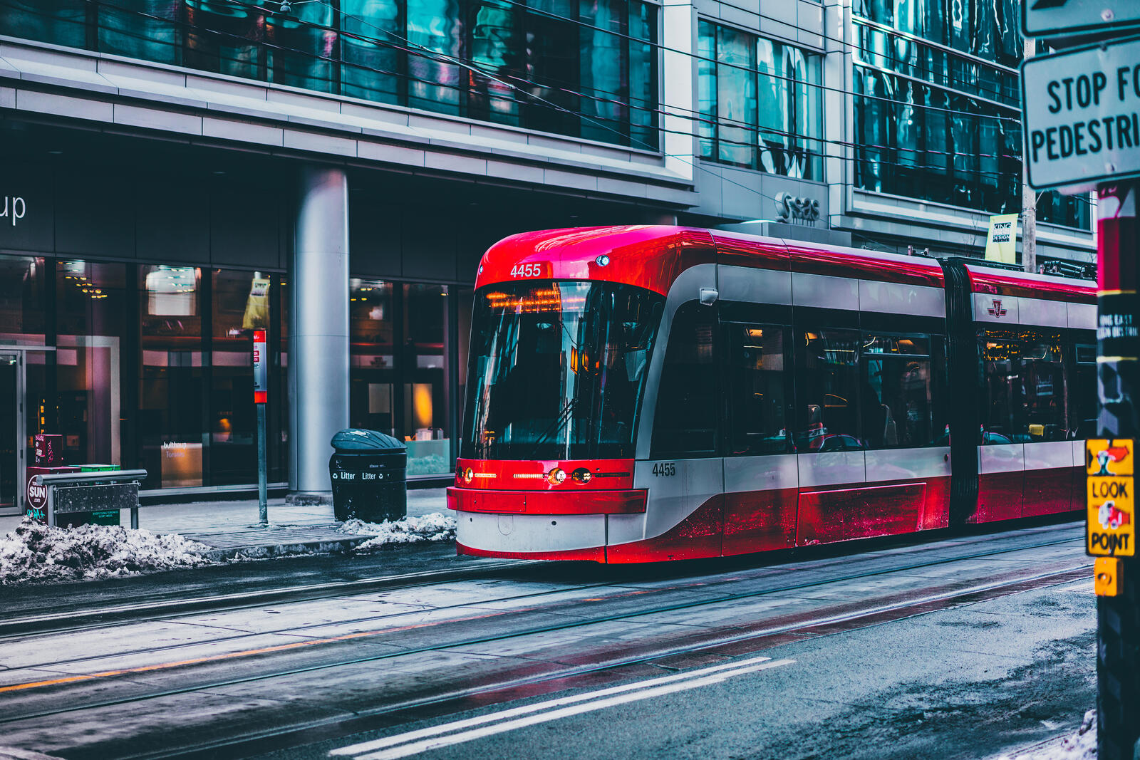 Обои Торонто трамвай фотография на рабочий стол