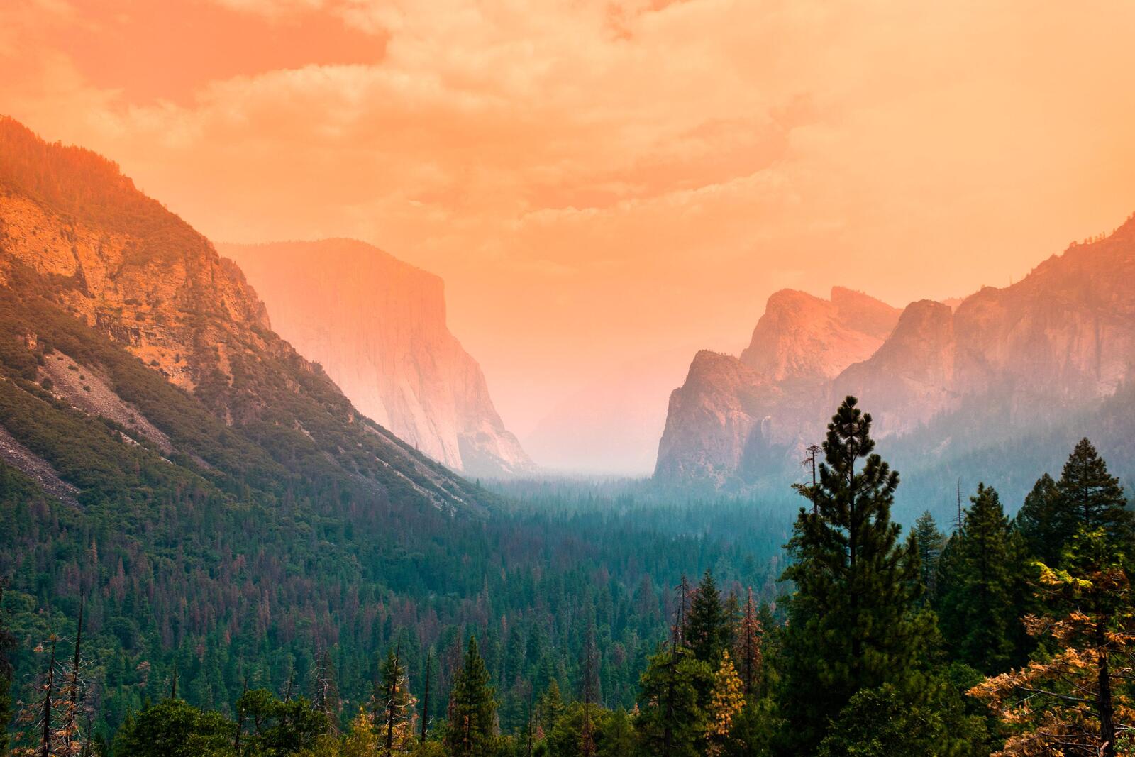 Wallpapers Yosemite national park mountains on the desktop