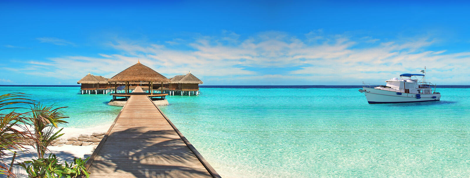Обои Мальдивы тропики пляж на рабочий стол