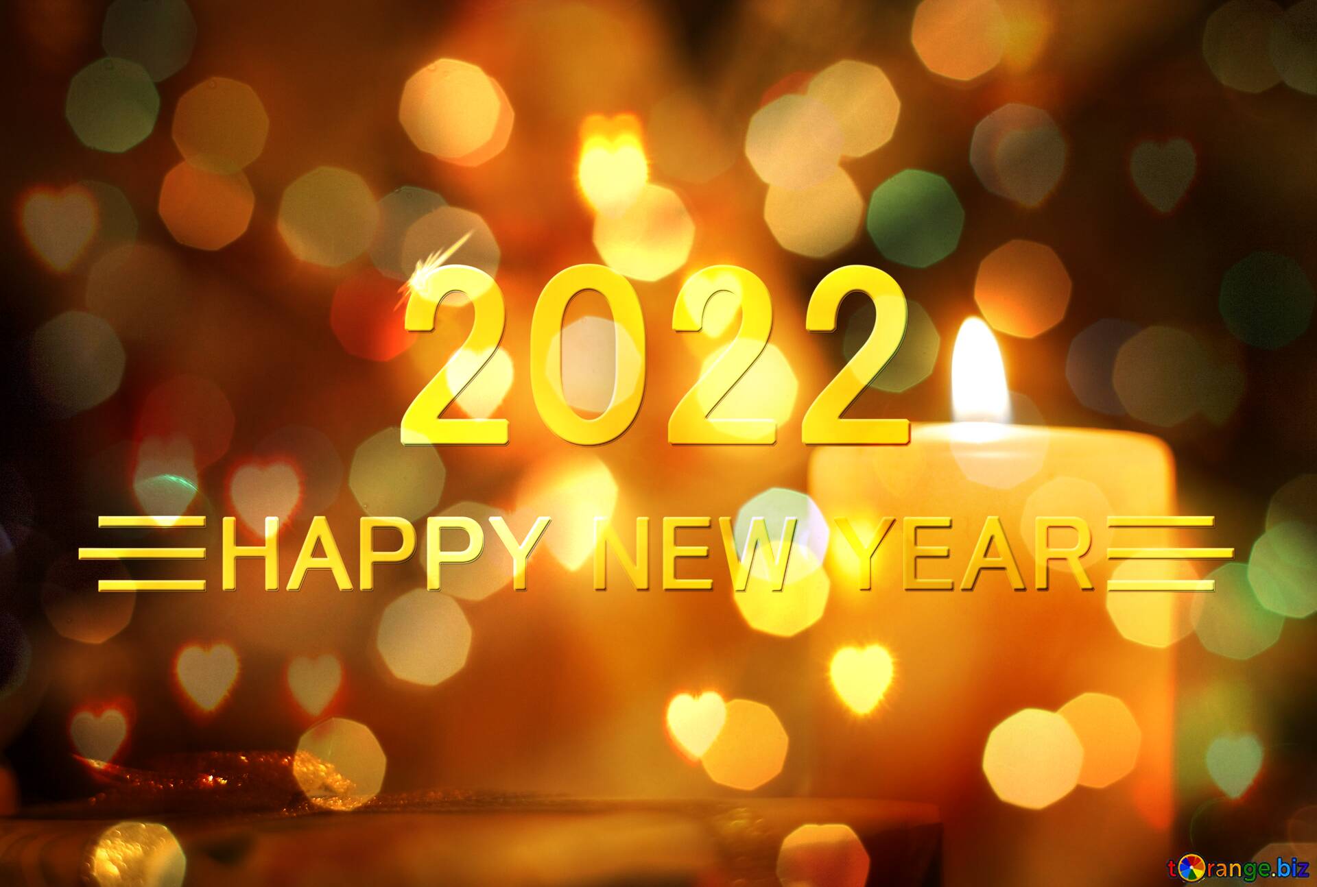 桌面上的壁纸新年 与2022年 2022 年新年快乐