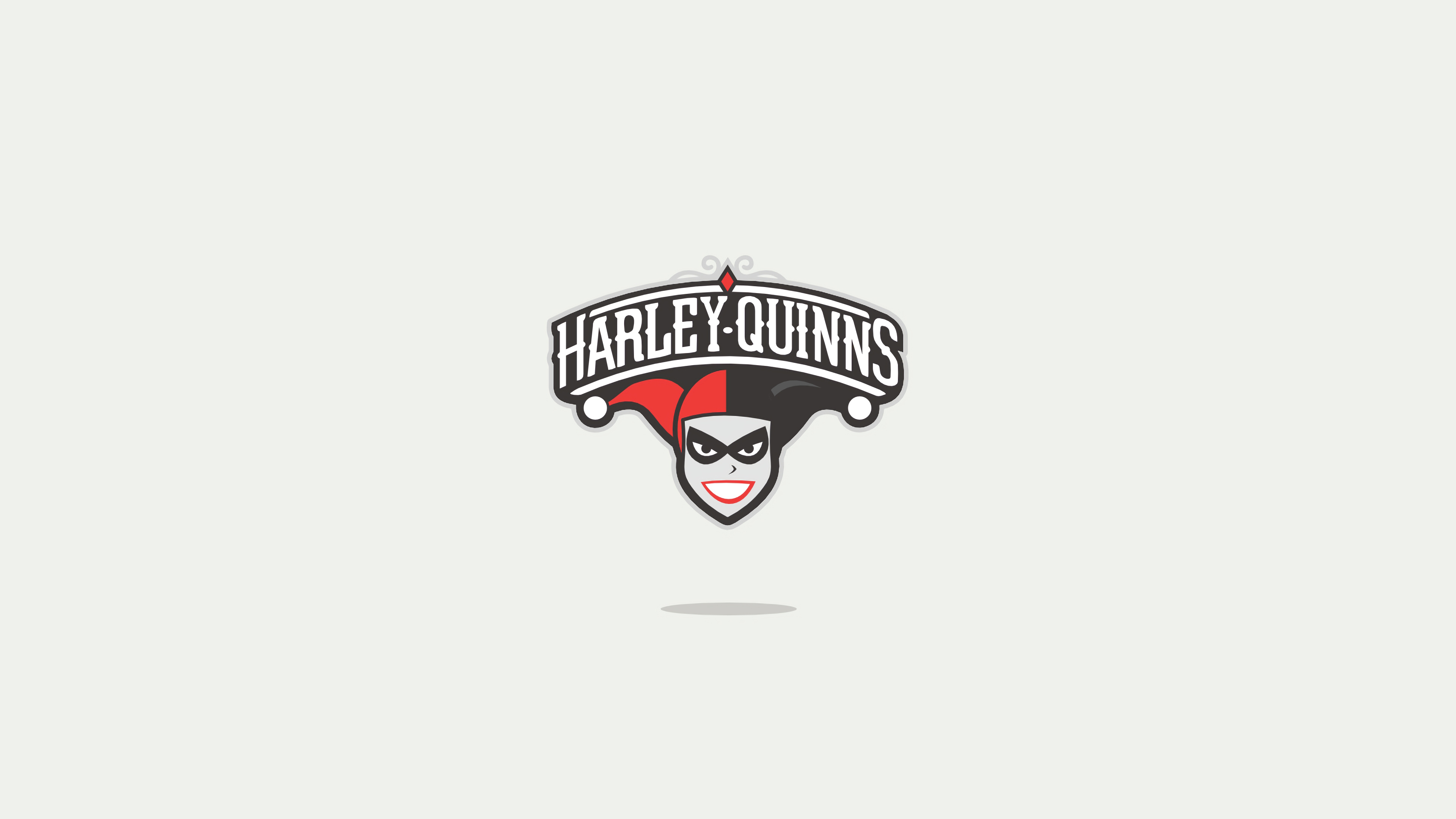 Wallpapers Harley Quinn superheroes minimalism on the desktop