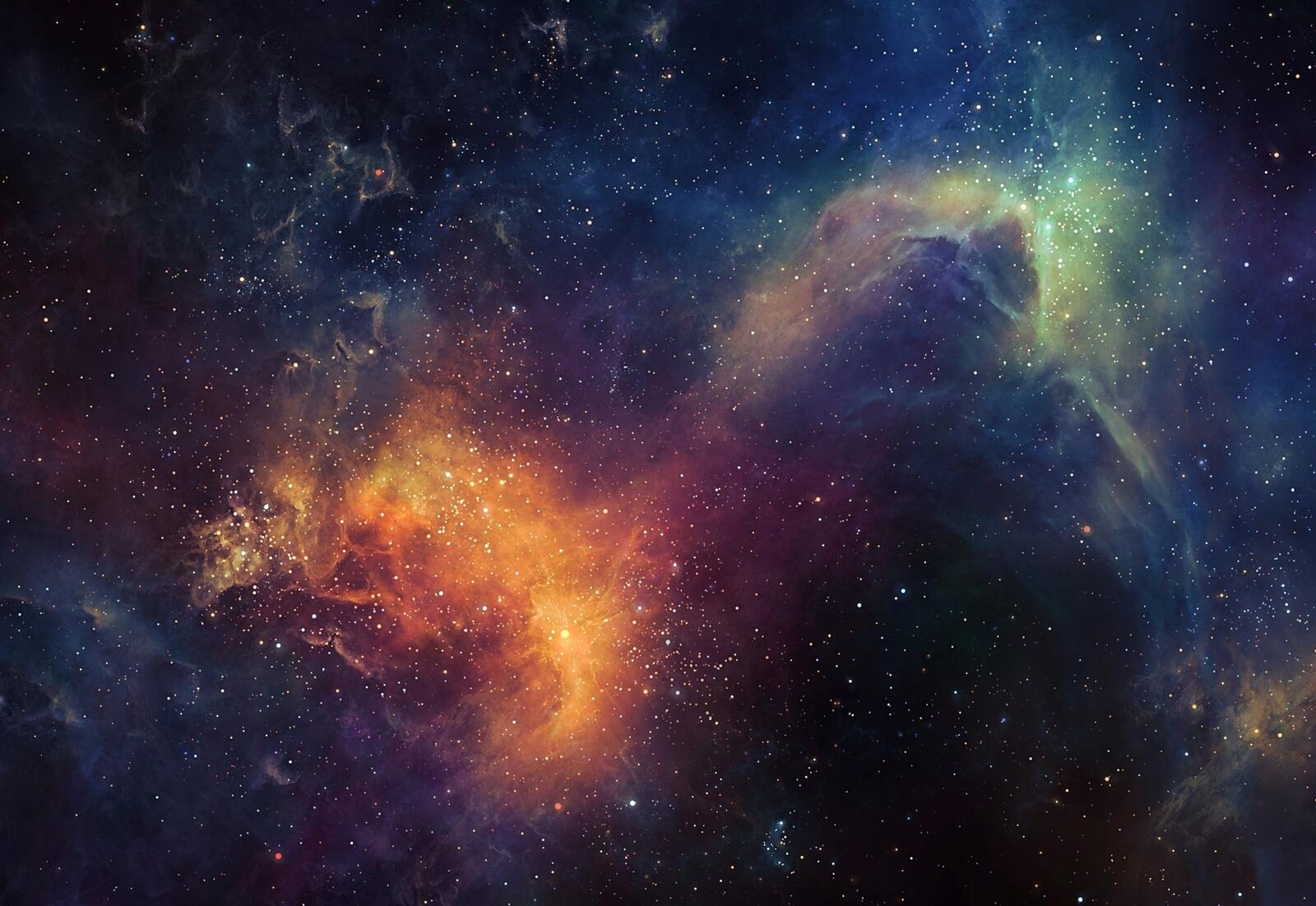 Wallpapers wallpaper stars cosmic dust nebula on the desktop