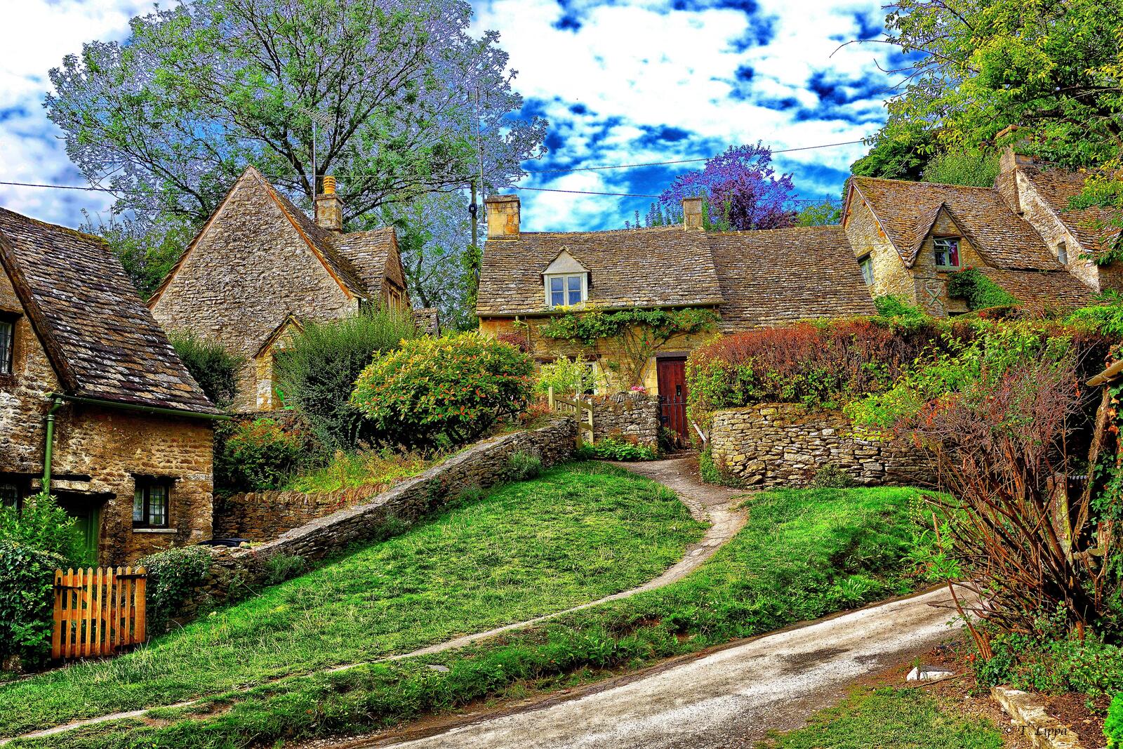 Wallpapers houses Cotswolds England on the desktop