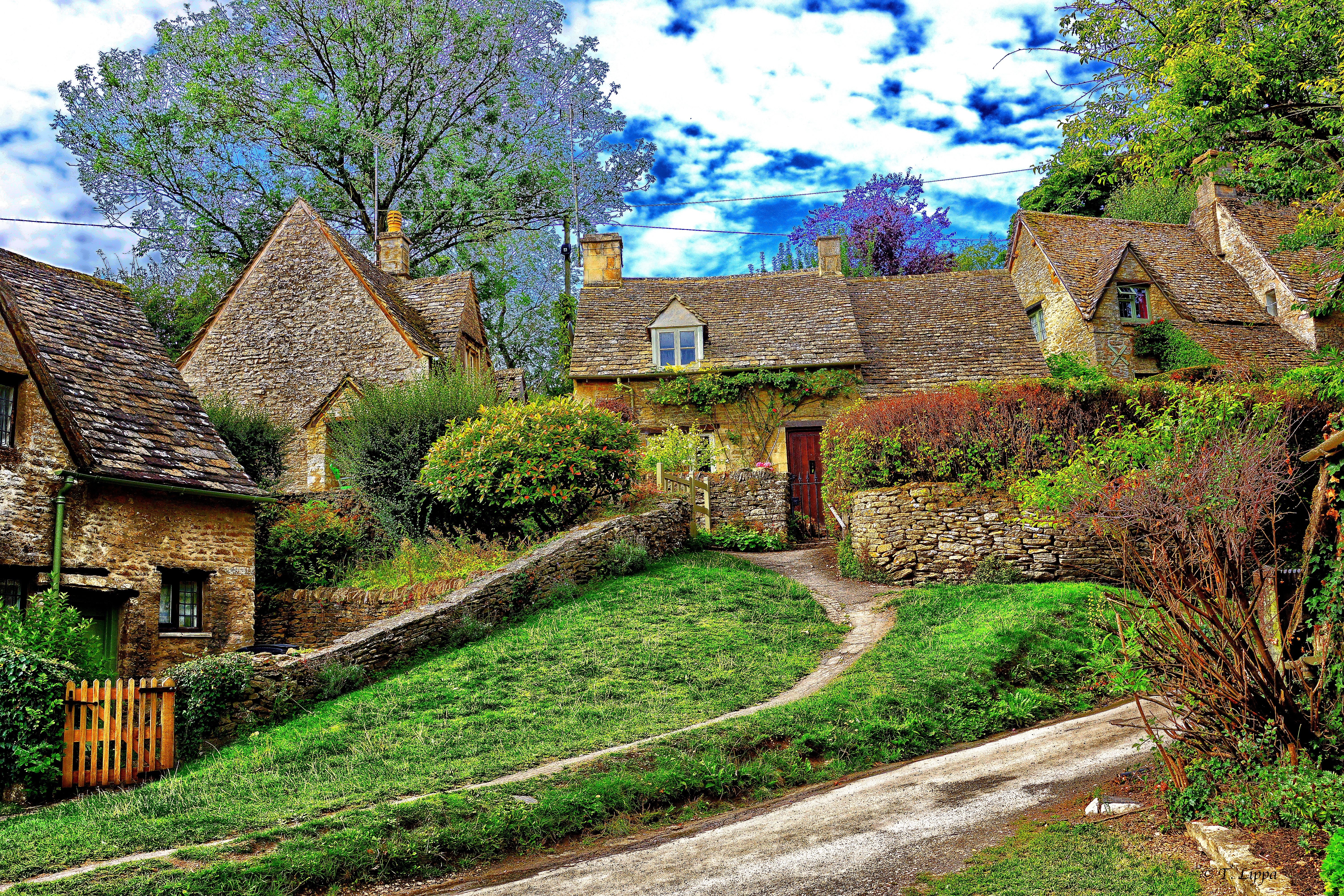Wallpapers houses Cotswolds England on the desktop