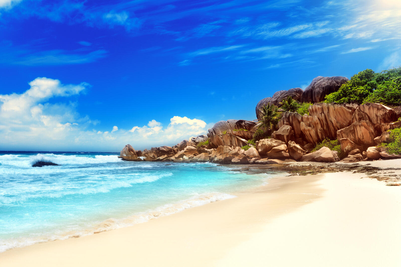 Wallpapers tropics Seychelles beach on the desktop