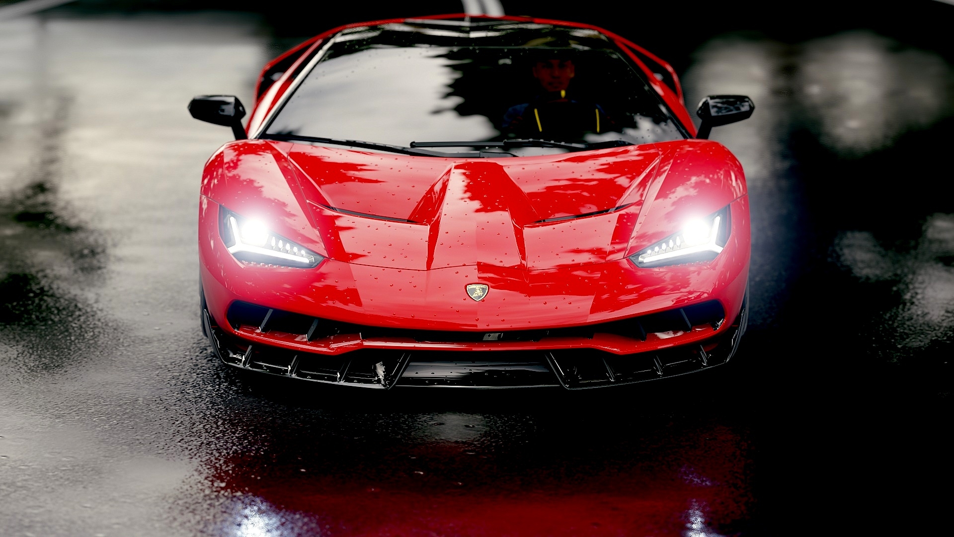 Lamborghini mars rosso red.