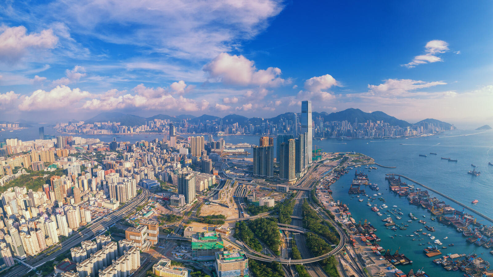 Обои Китай Полуостров Коулун Гонконг на рабочий стол