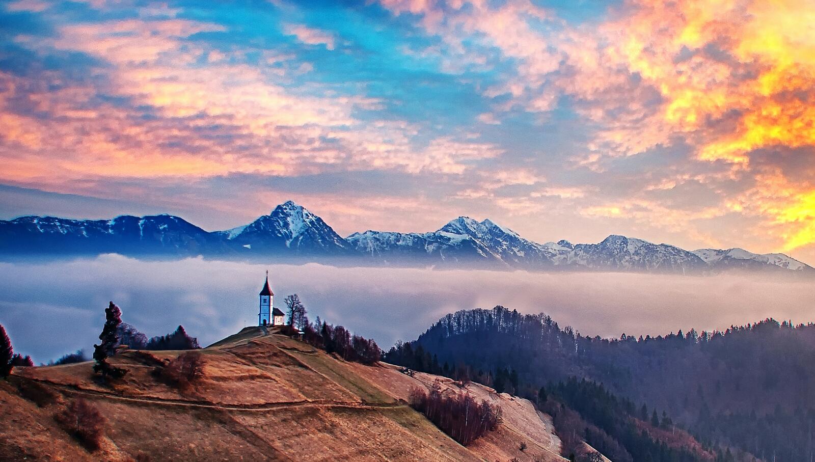 Обои горы Slovenia пейзаж на рабочий стол