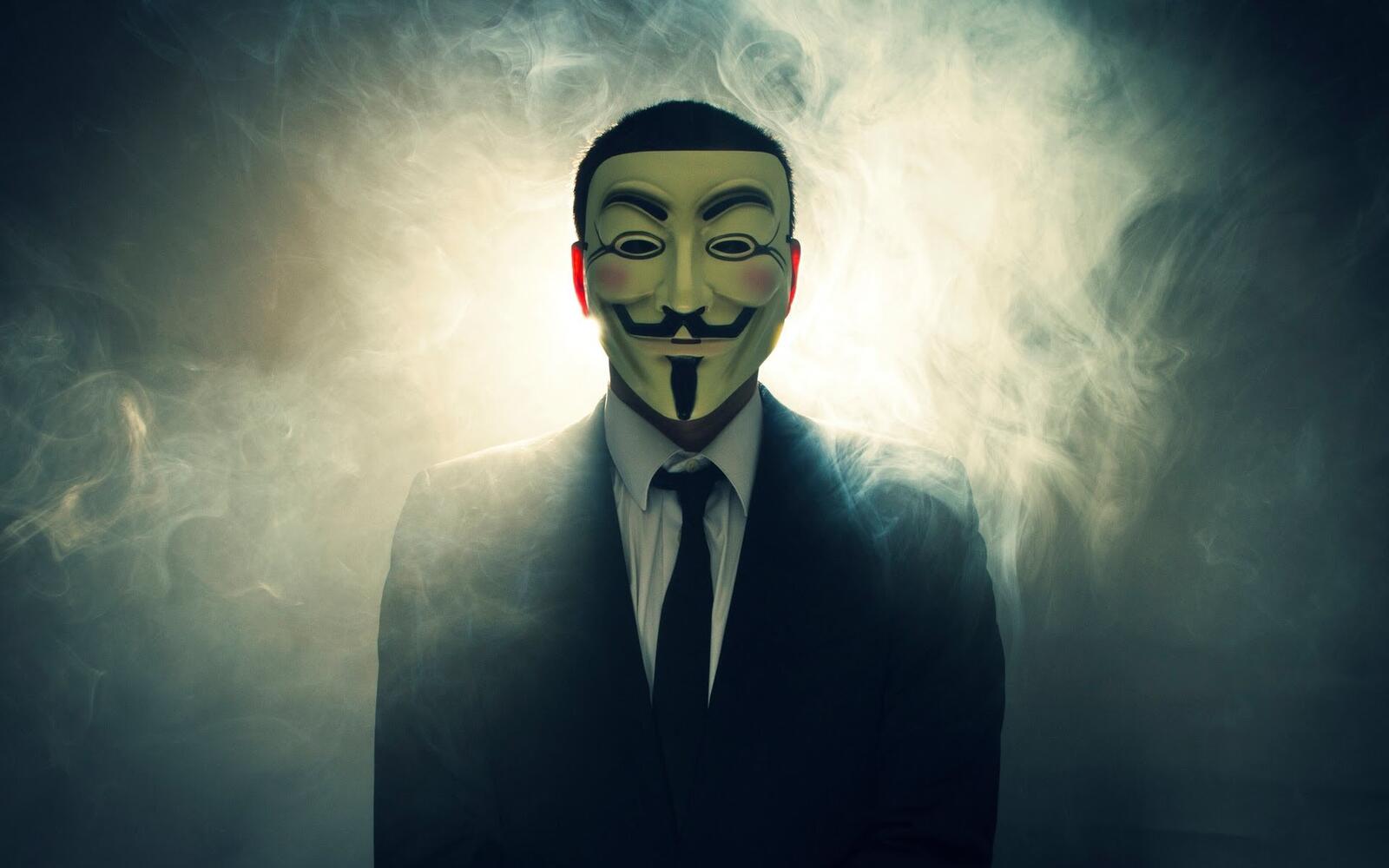 Wallpapers hacker vendetta anonymus on the desktop
