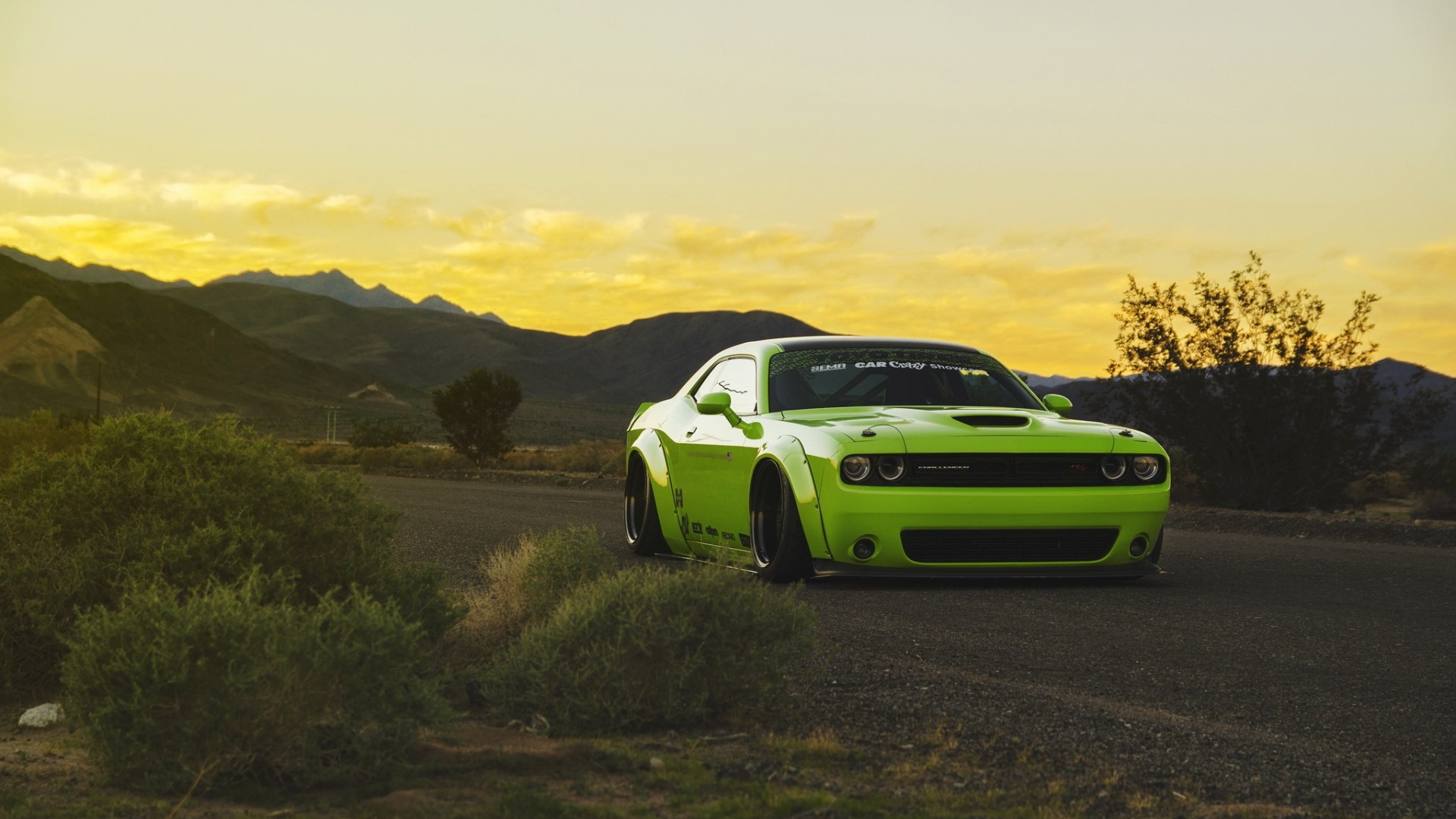 Dodge Challenger light green