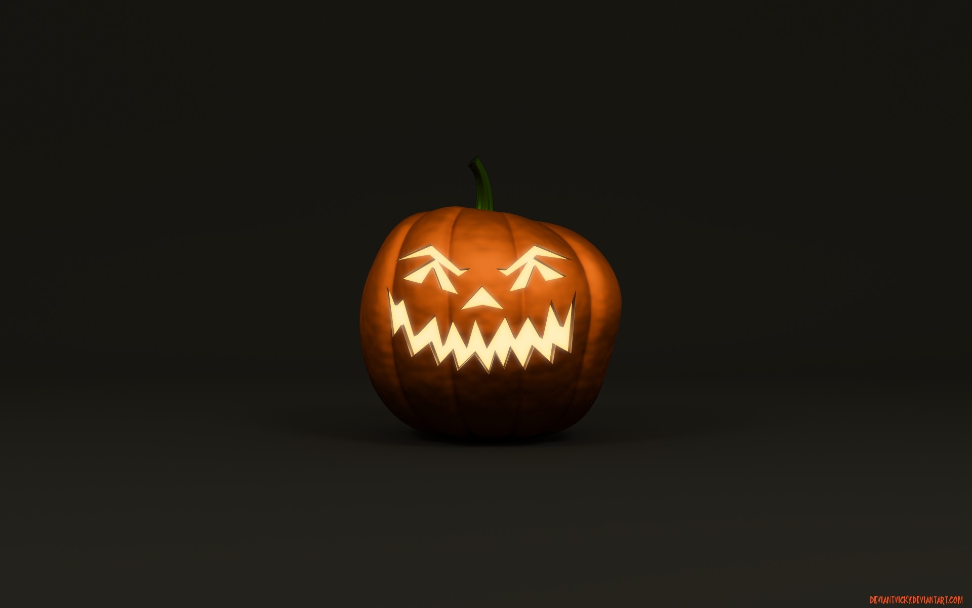 Wallpapers mouth Halloween light on the desktop