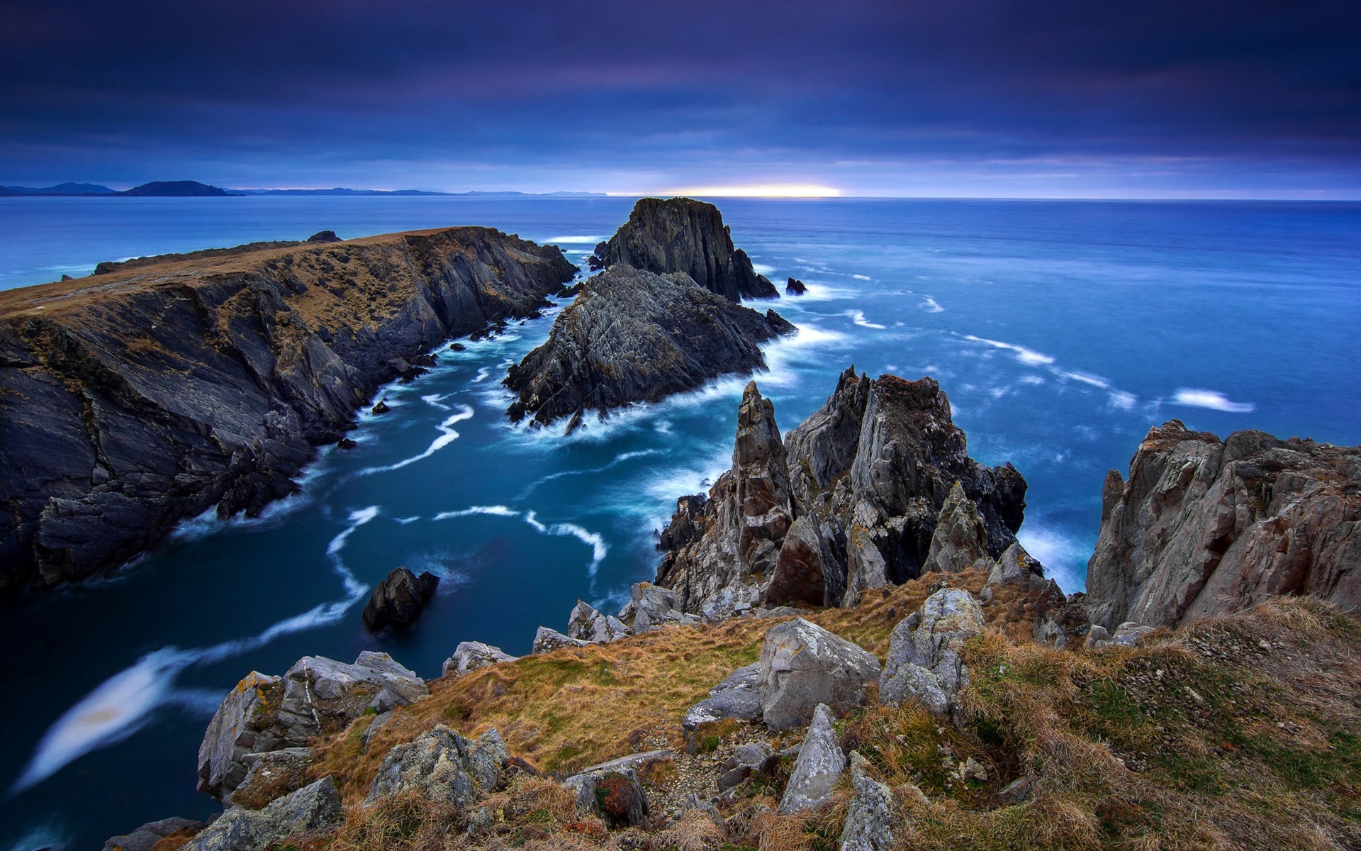 Фото бесплатно скалы, волны, обои ирландия