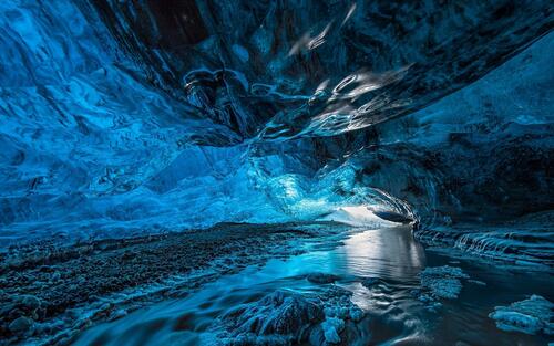 A cave of ice