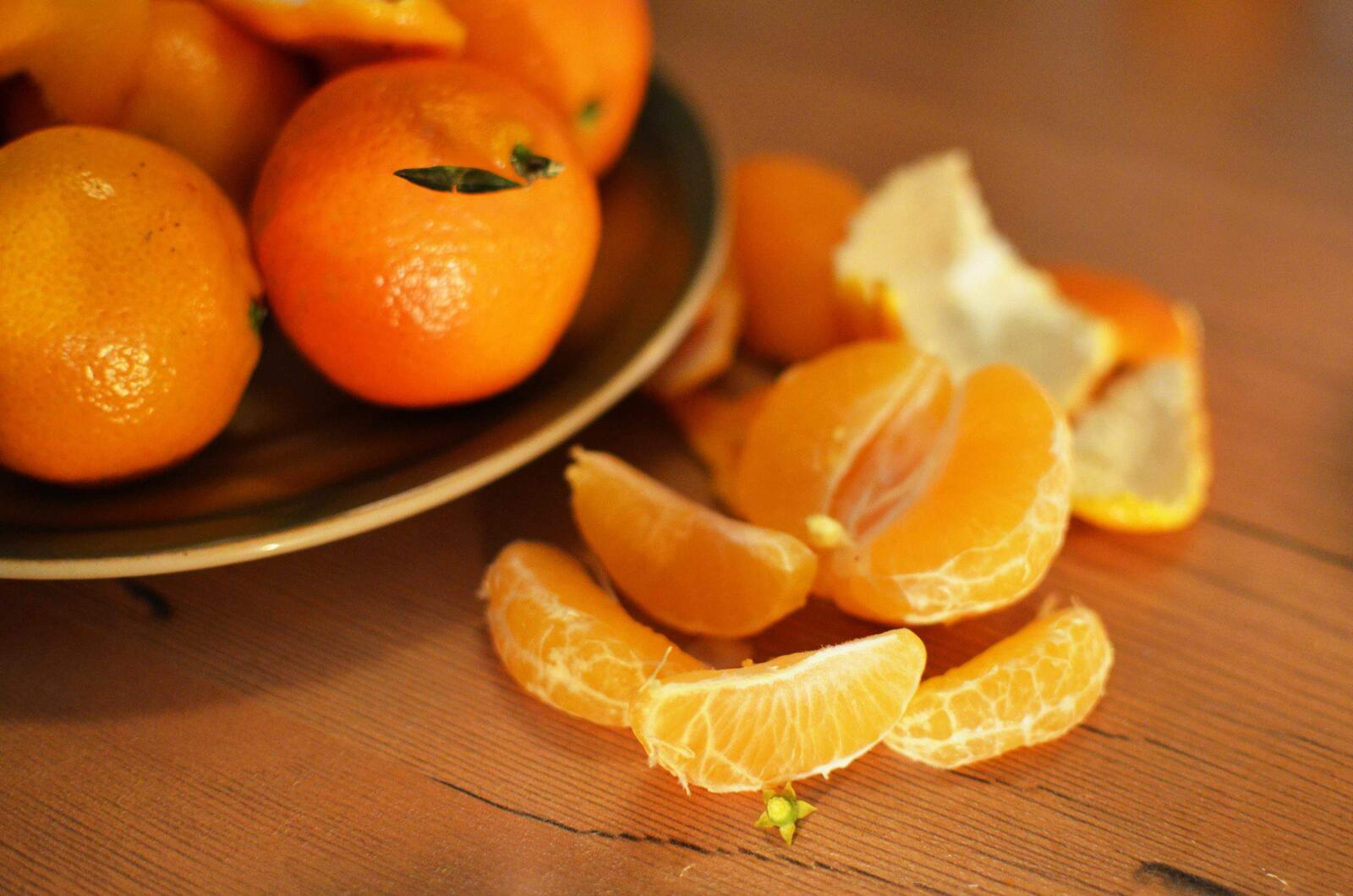 Wallpapers ripe tangerines fresh mandarins food on the desktop