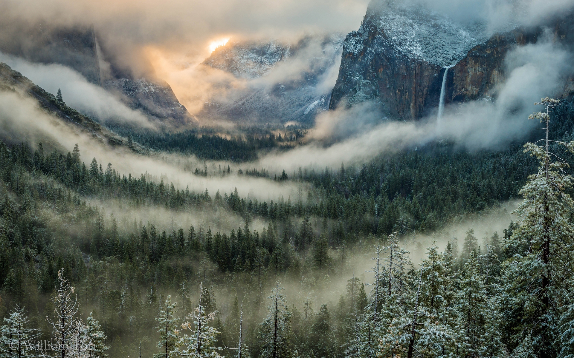 Wallpapers Yosemite mountains valley on the desktop