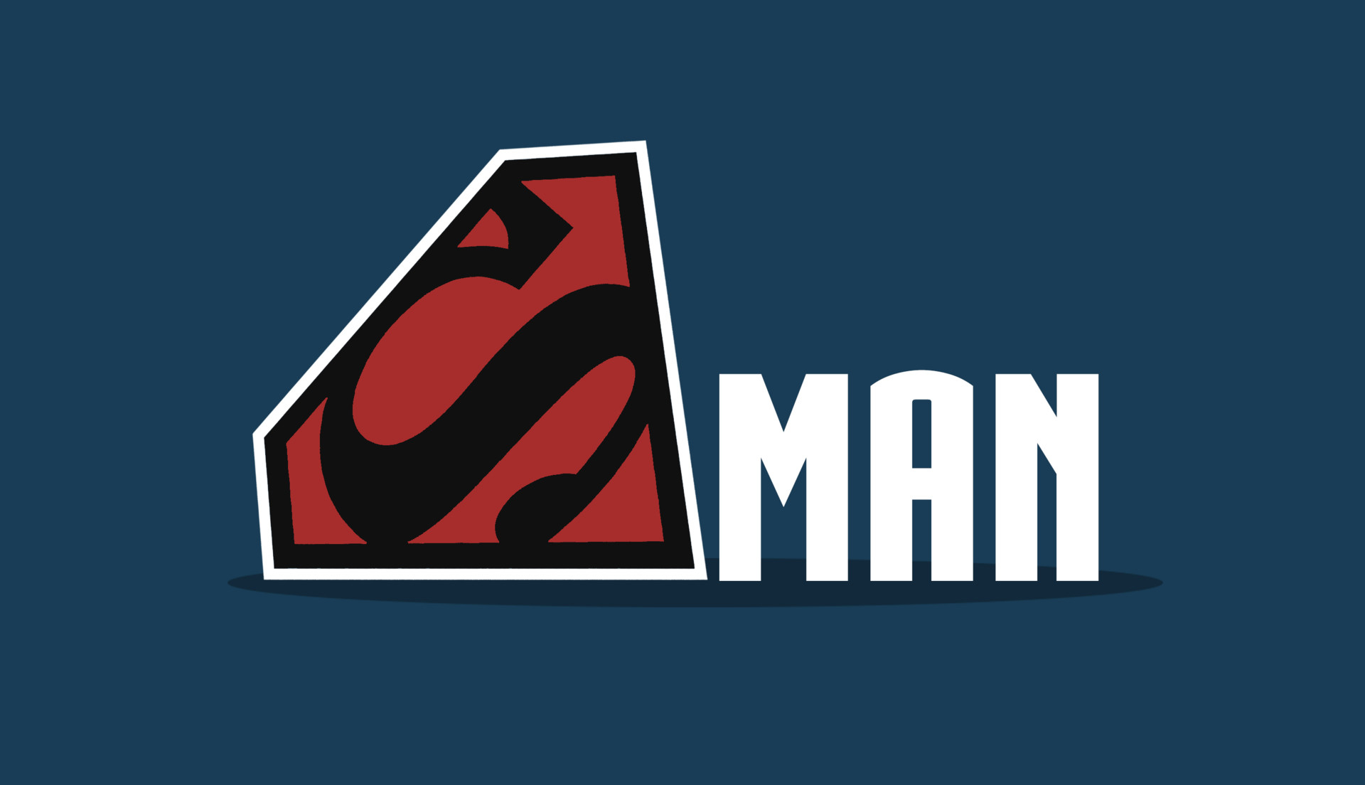 Обои супермен логотип минимализм на рабочий стол