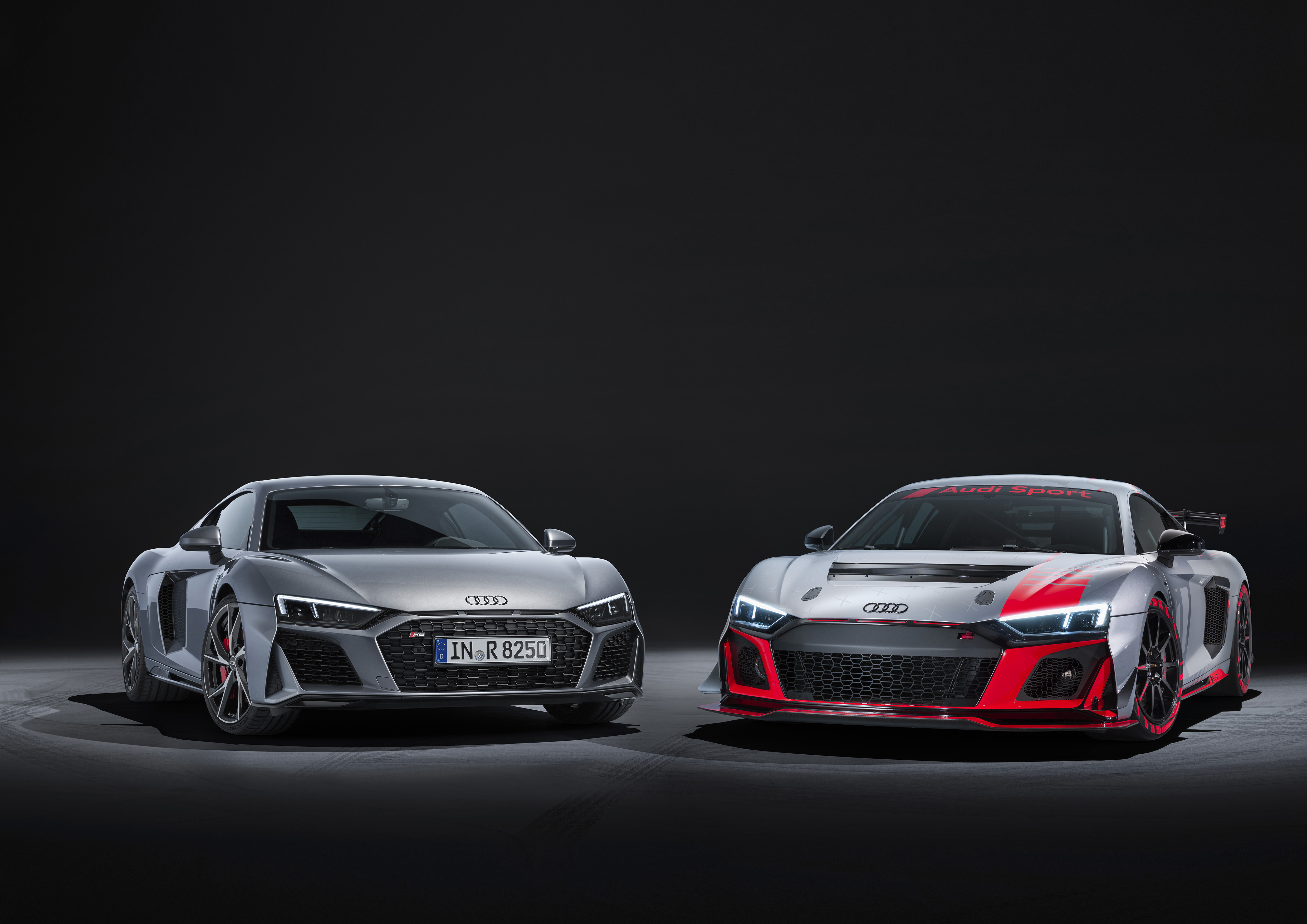 Wallpapers Audi R8 two cars brand on the desktop