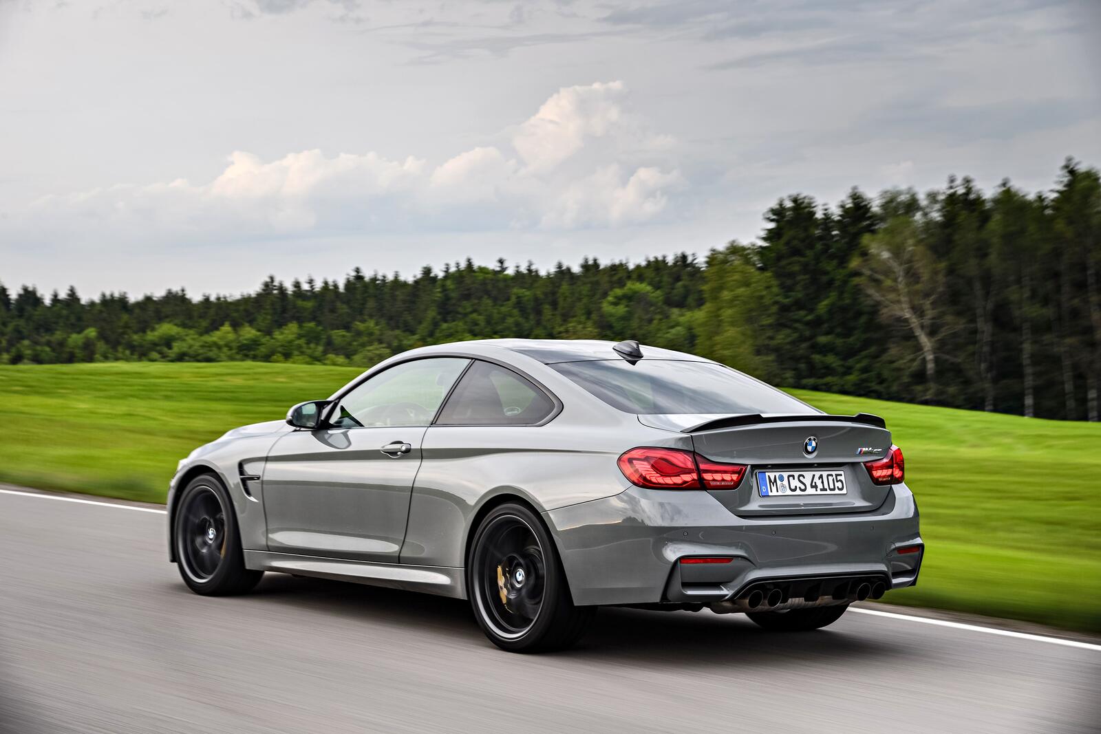 Wallpapers rear optics BMW M4 CS view from behind on the desktop