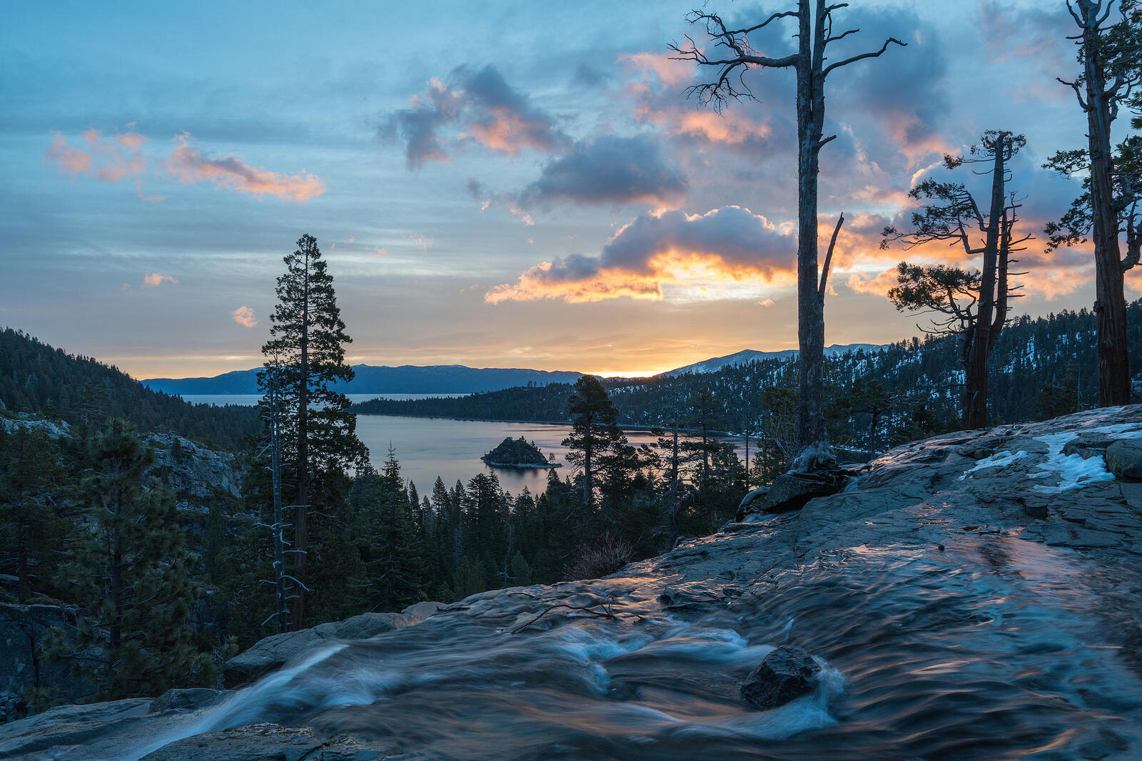 Wallpapers Eagle Falls Lake Tahoe sunset on the desktop