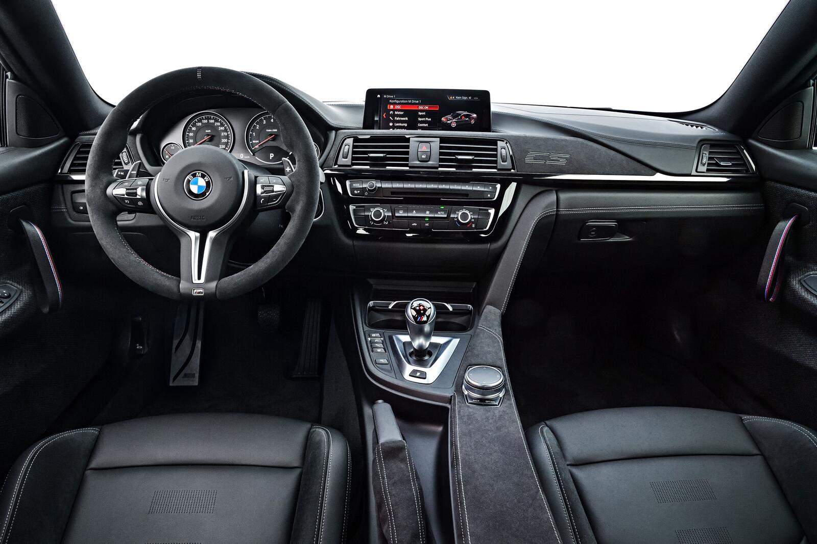 Wallpapers BMW M4 CS salon steering wheel on the desktop