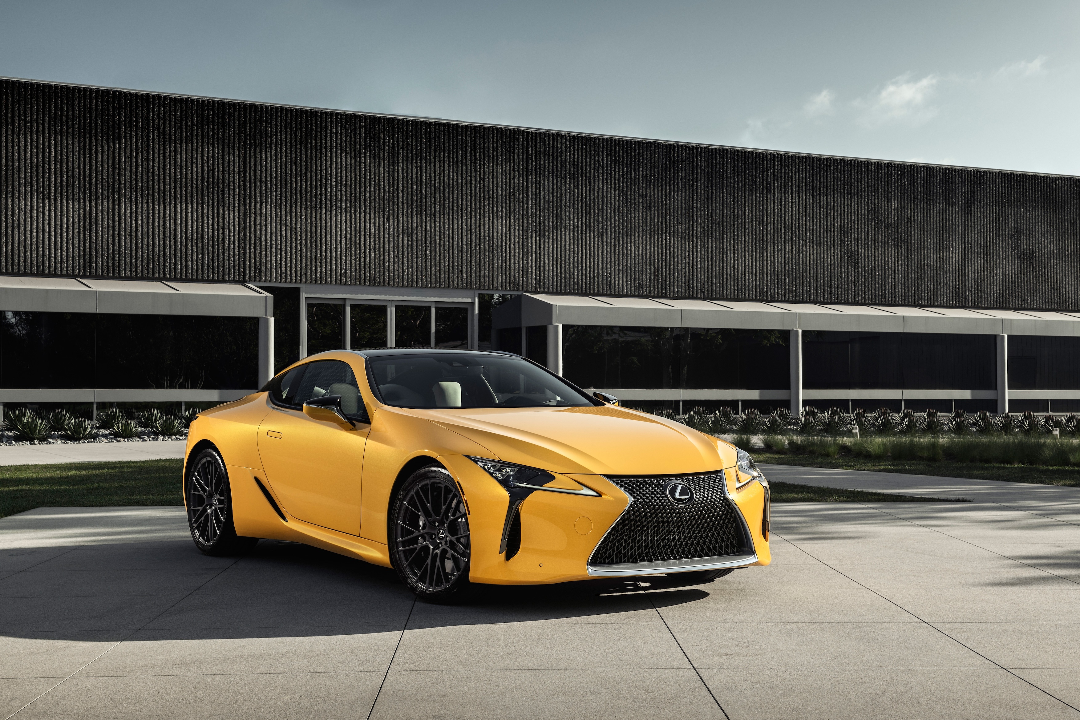 Wallpapers yellow supercars lexus lc 500 on the desktop
