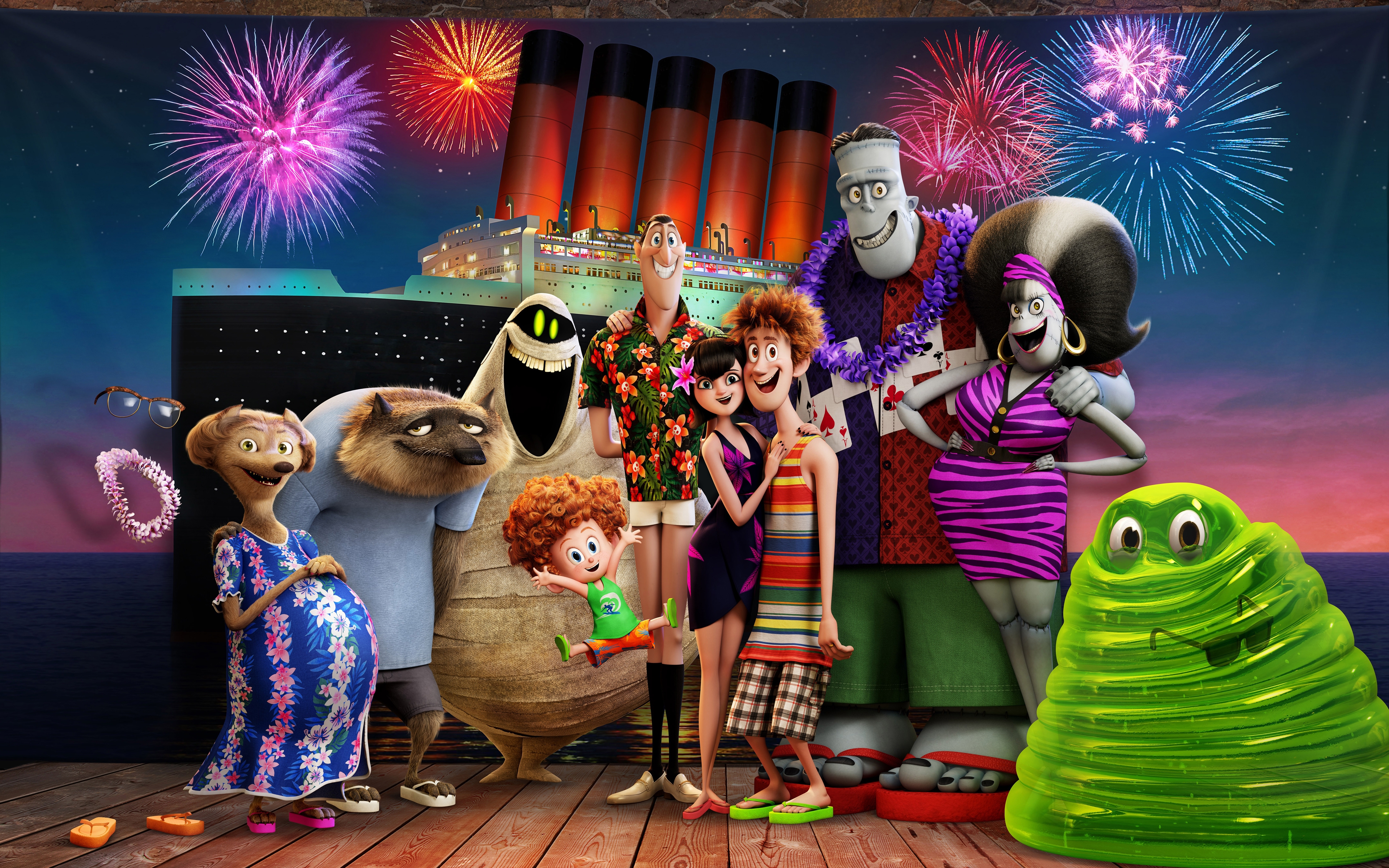Download a free photo about fireworks wallpaper hotel transylvania 3 animat...