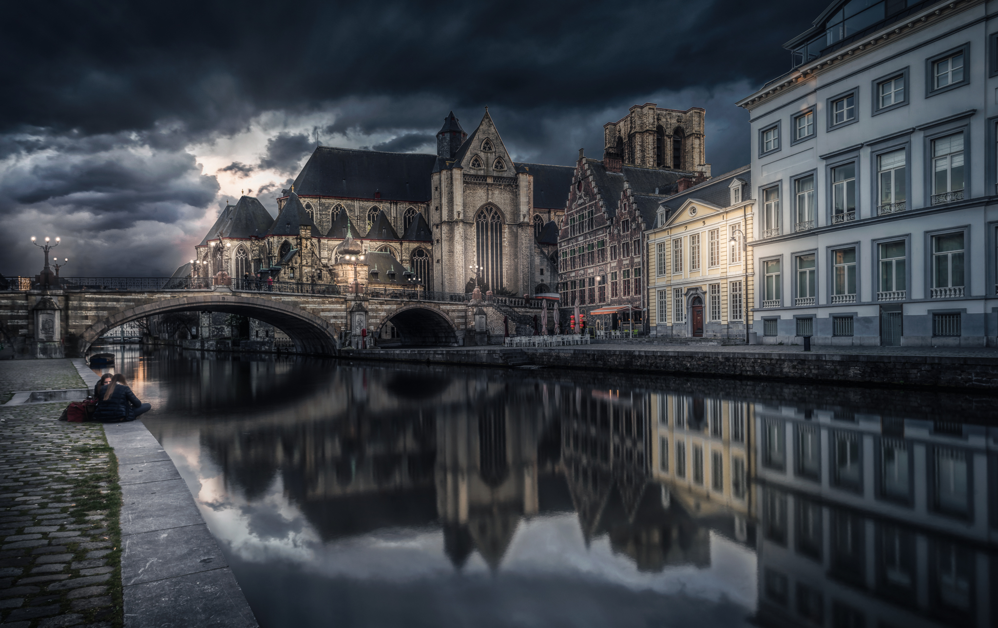 Photo free Belgium, illumination, Ghent