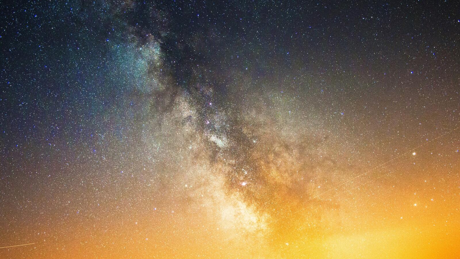 Бесплатное фото Космические звезды с солнечным светом