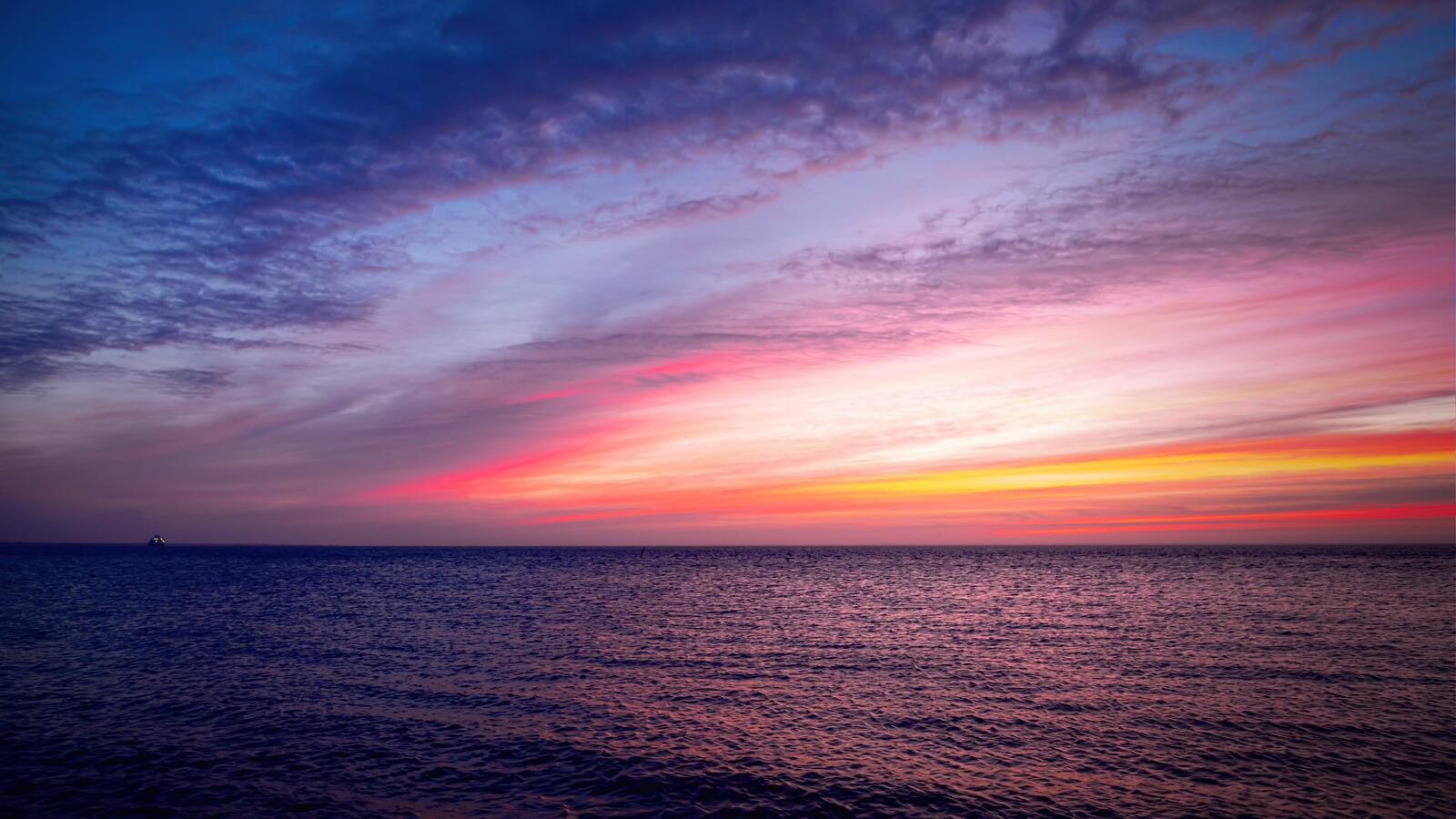 Обои морской пейзаж восход солнца небо на рабочий стол