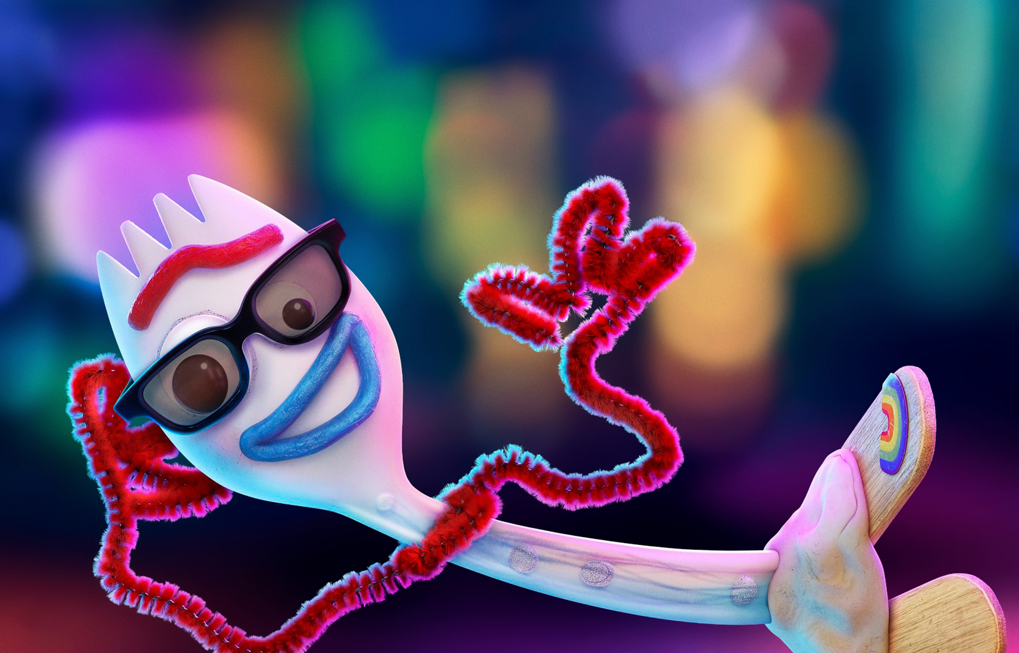 Wallpapers forky toy story 4 animation on the desktop