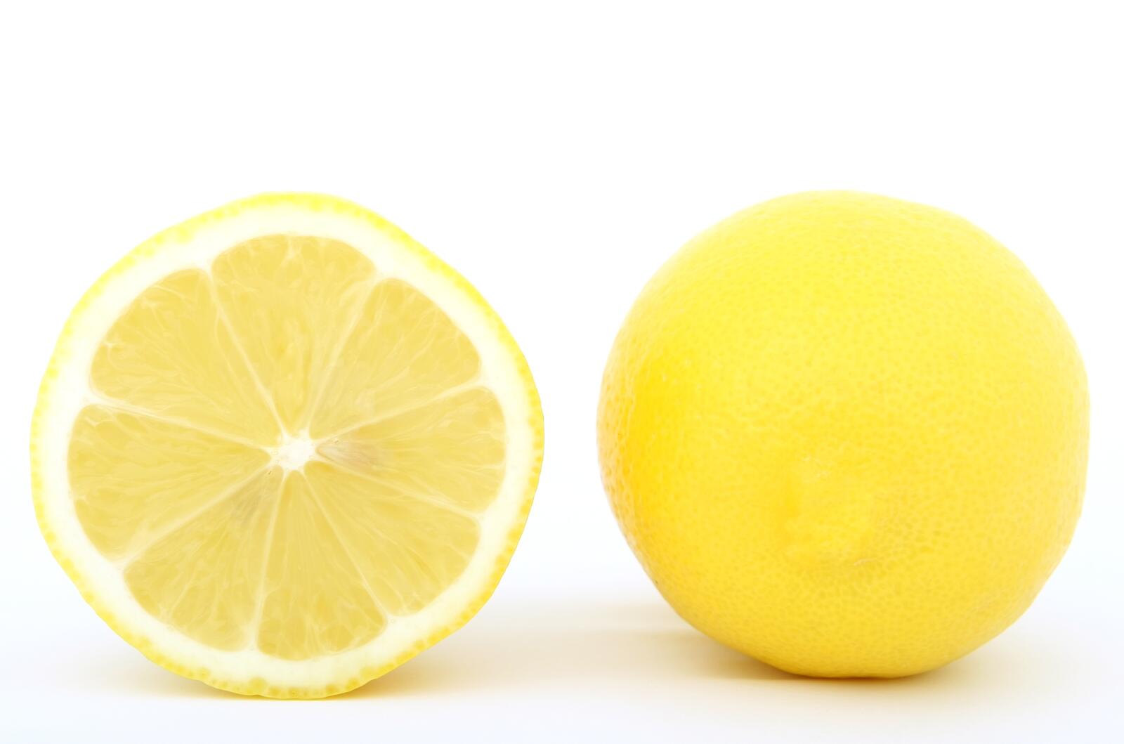 Обои цитрус лимон половина на рабочий стол