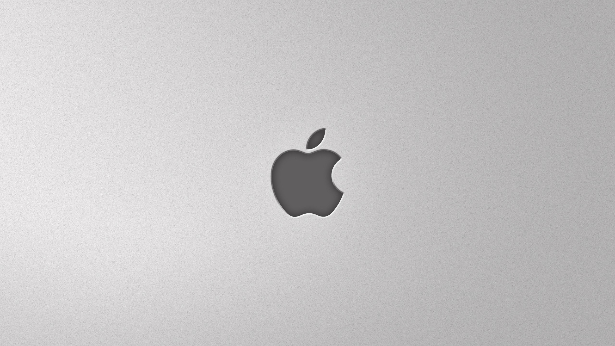 Обои яблоко mac серый на рабочий стол